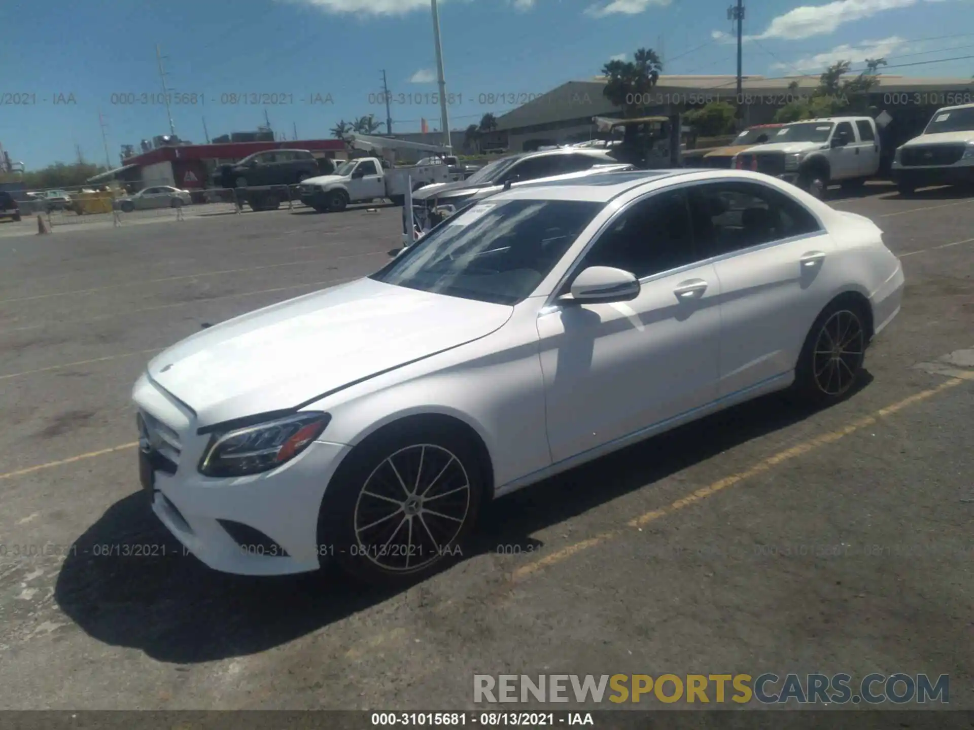 2 Photograph of a damaged car 55SWF8DB2KU311919 MERCEDES-BENZ C-CLASS 2019