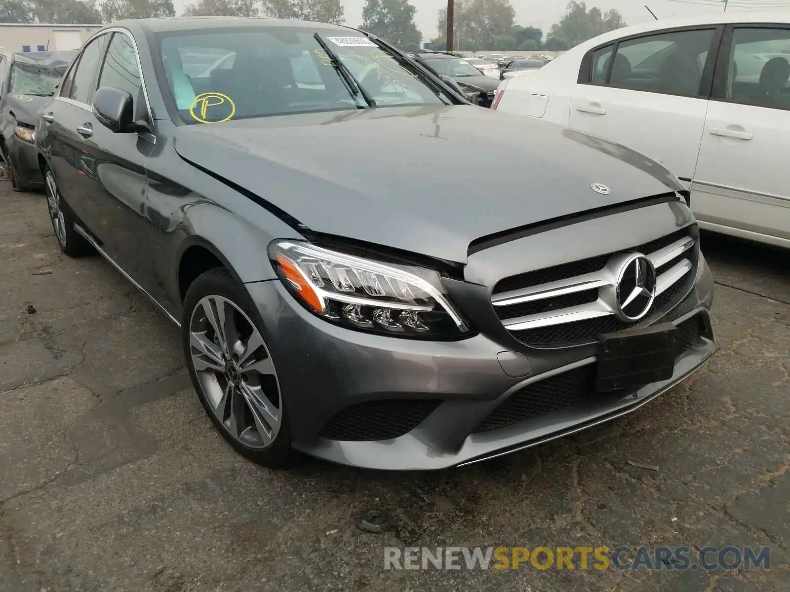 1 Photograph of a damaged car 55SWF8DB2KU312391 MERCEDES-BENZ C CLASS 2019