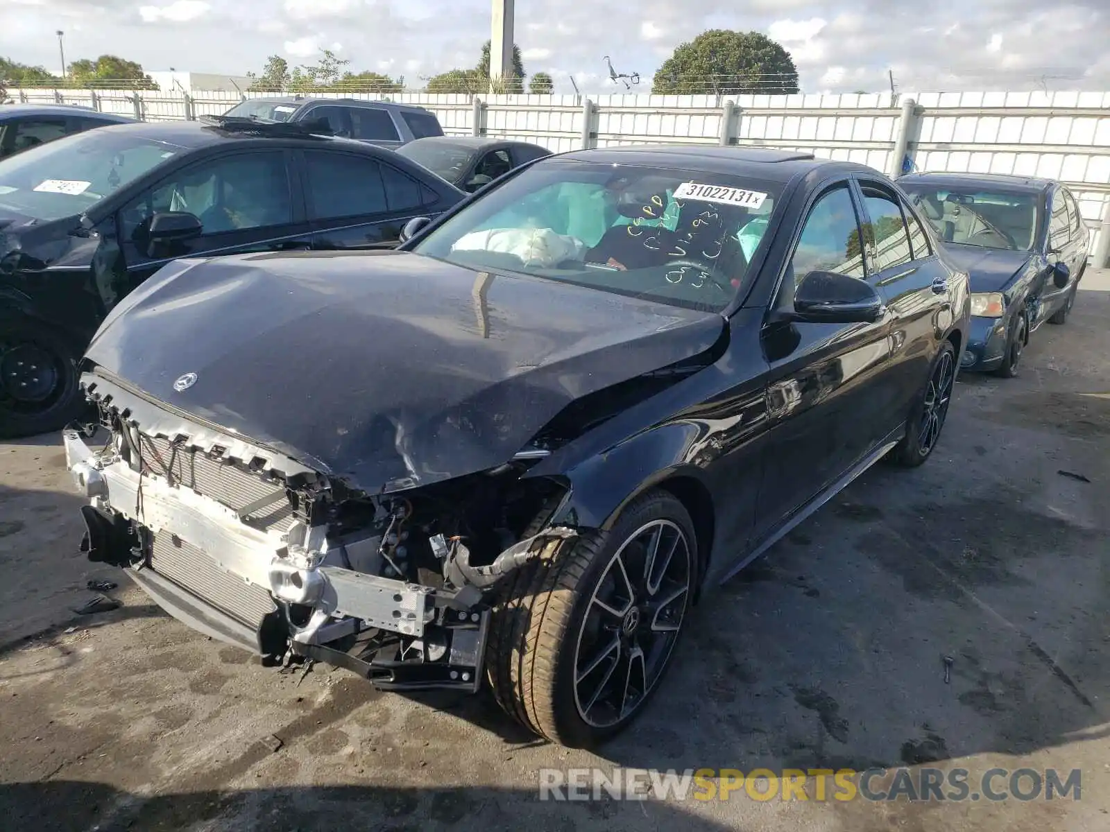 2 Photograph of a damaged car 55SWF8DB2KU319311 MERCEDES-BENZ C CLASS 2019