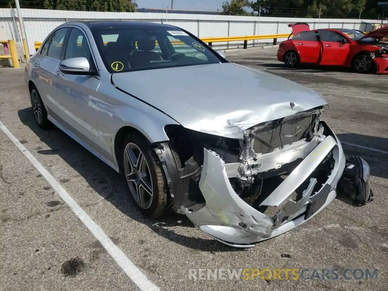 1 Photograph of a damaged car 55SWF8DB3KU283418 MERCEDES-BENZ C CLASS 2019