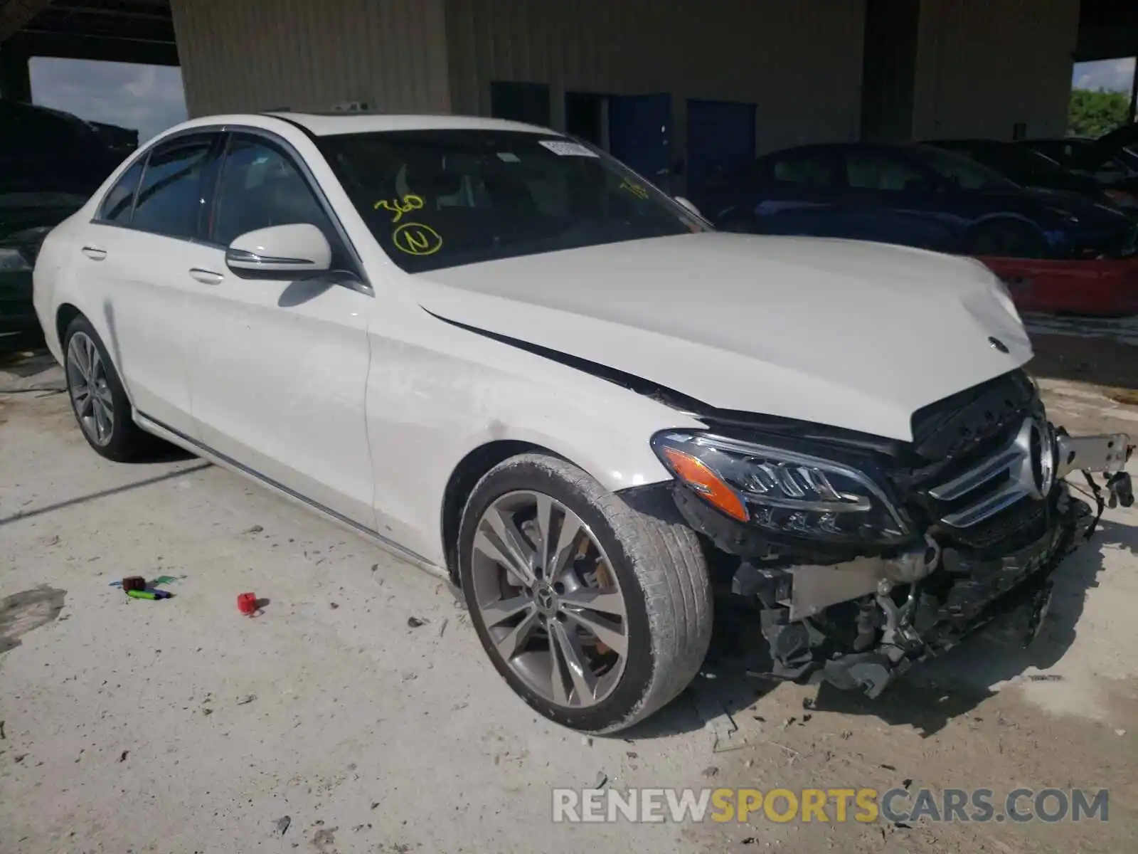 1 Photograph of a damaged car 55SWF8DB3KU289218 MERCEDES-BENZ C-CLASS 2019