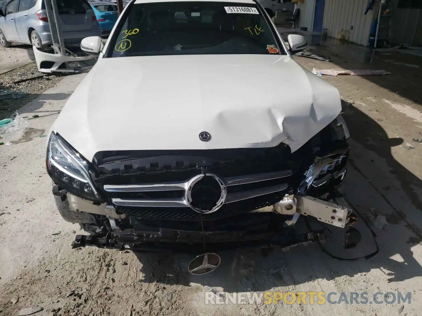 9 Фотография поврежденного автомобиля 55SWF8DB3KU289218 MERCEDES-BENZ C-CLASS 2019