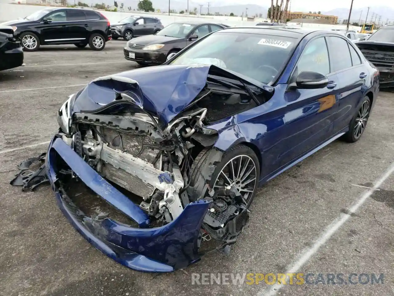 2 Photograph of a damaged car 55SWF8DB3KU294161 MERCEDES-BENZ C-CLASS 2019