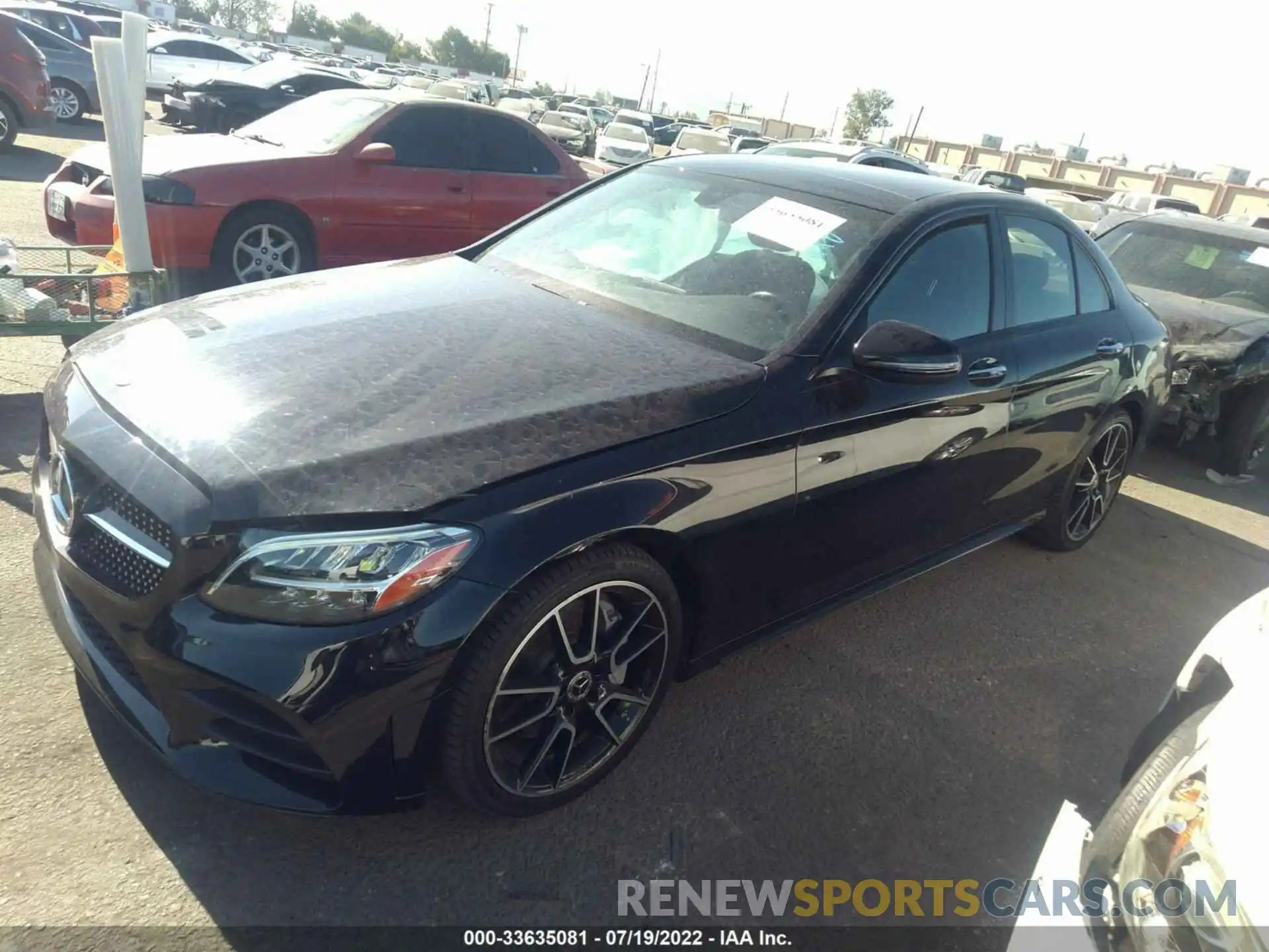 2 Photograph of a damaged car 55SWF8DB3KU294516 MERCEDES-BENZ C-CLASS 2019