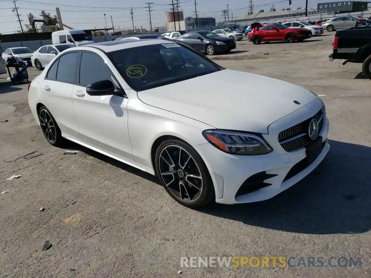 1 Photograph of a damaged car 55SWF8DB3KU295309 MERCEDES-BENZ C-CLASS 2019