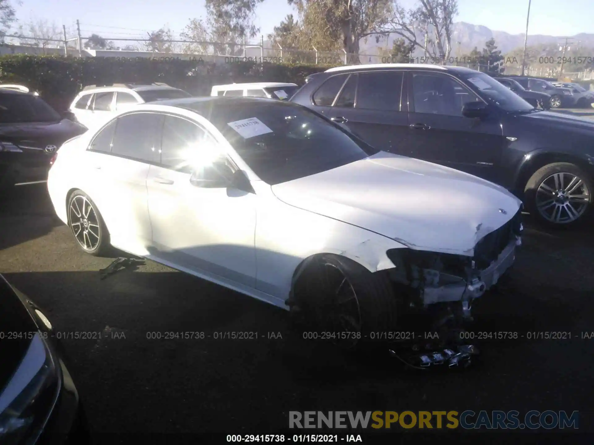 1 Photograph of a damaged car 55SWF8DB3KU295732 MERCEDES-BENZ C-CLASS 2019