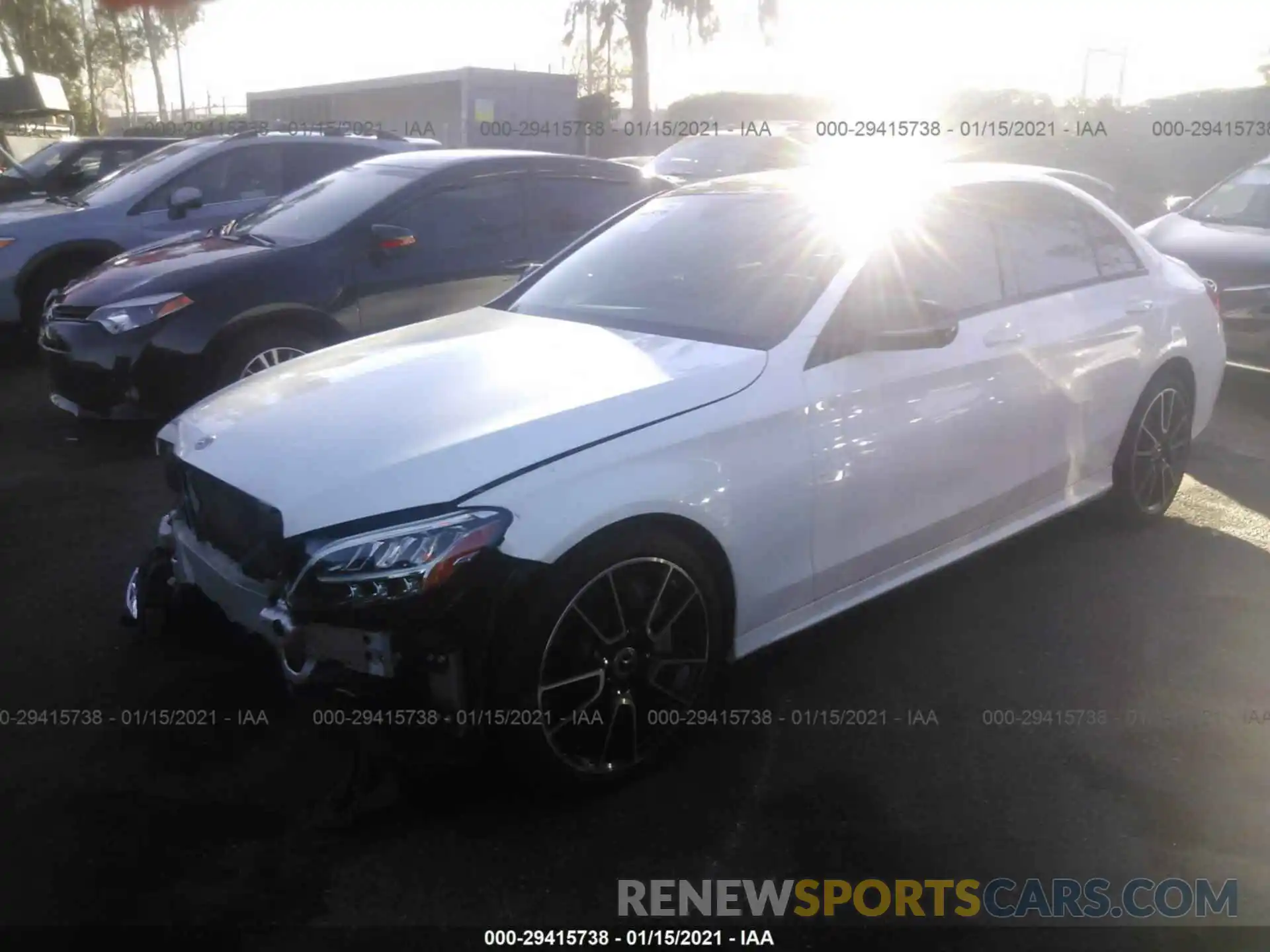 2 Photograph of a damaged car 55SWF8DB3KU295732 MERCEDES-BENZ C-CLASS 2019