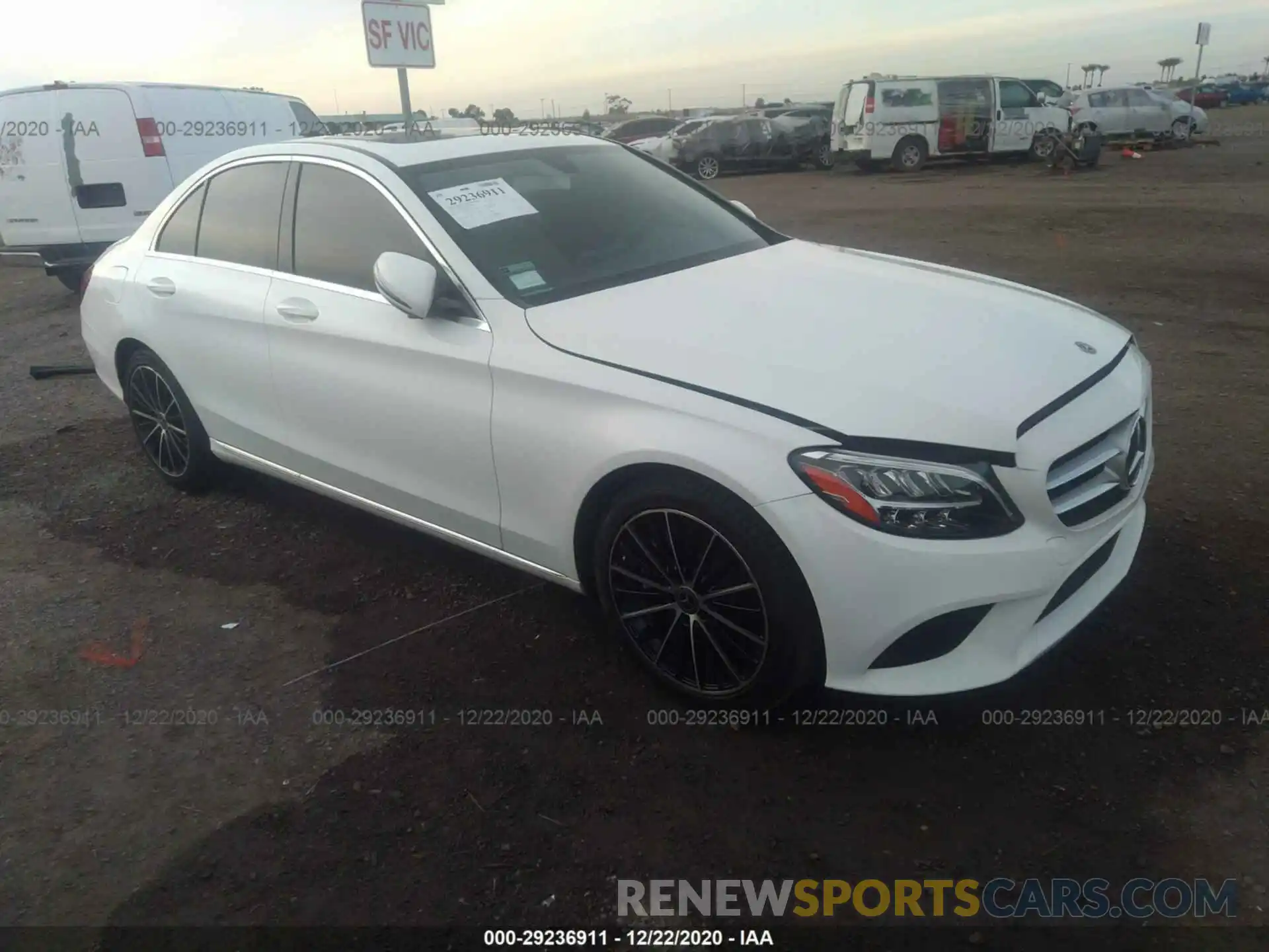 1 Photograph of a damaged car 55SWF8DB3KU296699 MERCEDES-BENZ C-CLASS 2019