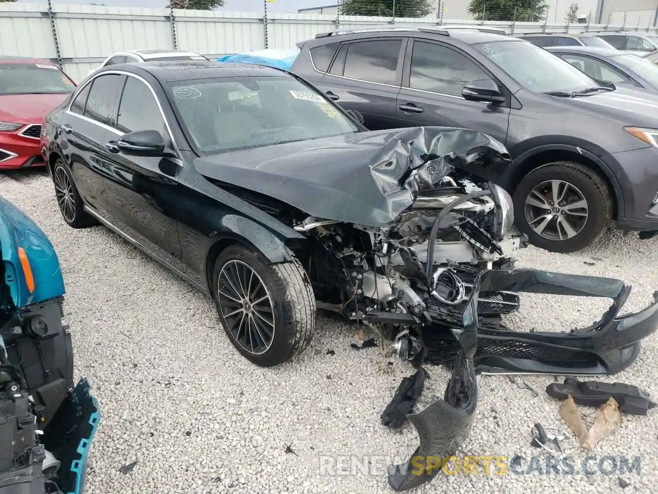 1 Photograph of a damaged car 55SWF8DB3KU298212 MERCEDES-BENZ C-CLASS 2019