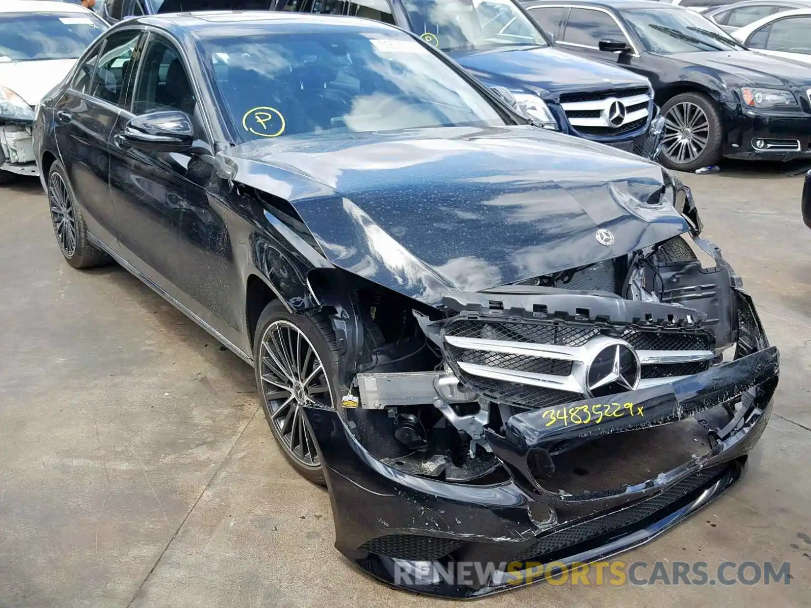 1 Photograph of a damaged car 55SWF8DB3KU302694 MERCEDES-BENZ C CLASS 2019