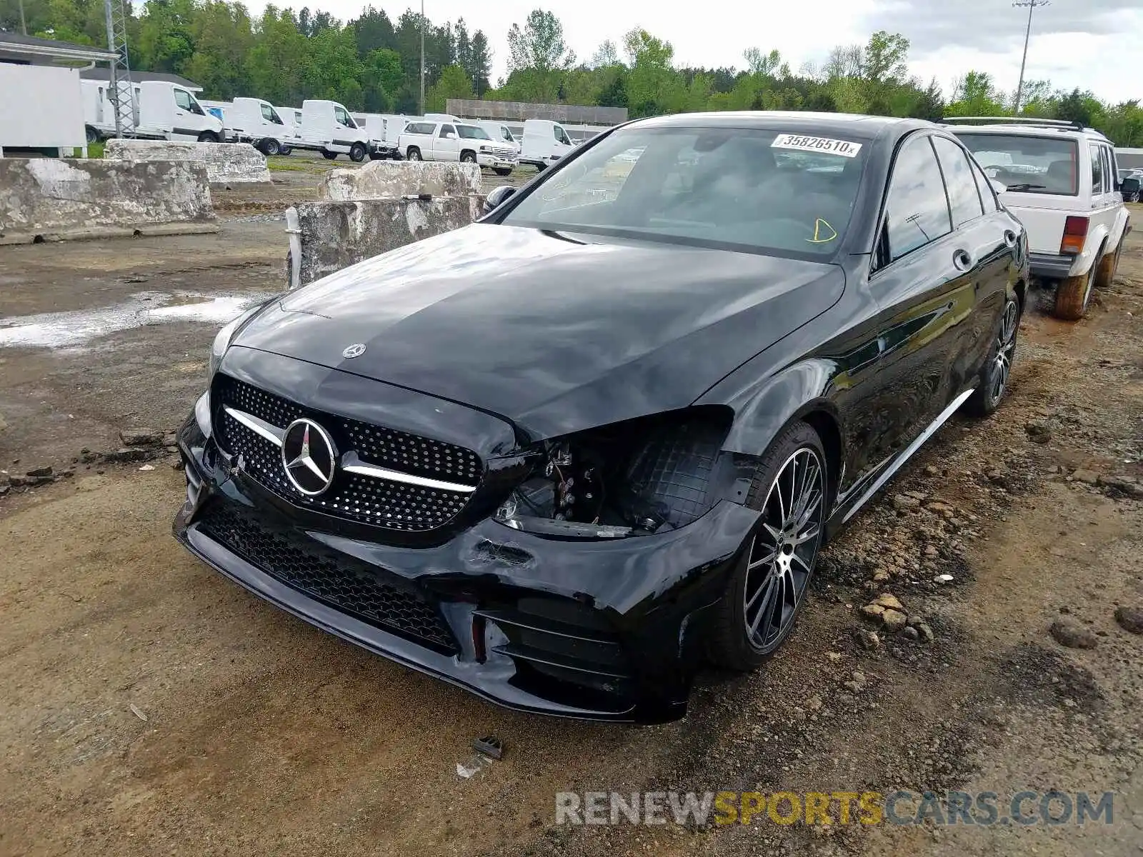 2 Photograph of a damaged car 55SWF8DB3KU303893 MERCEDES-BENZ C CLASS 2019