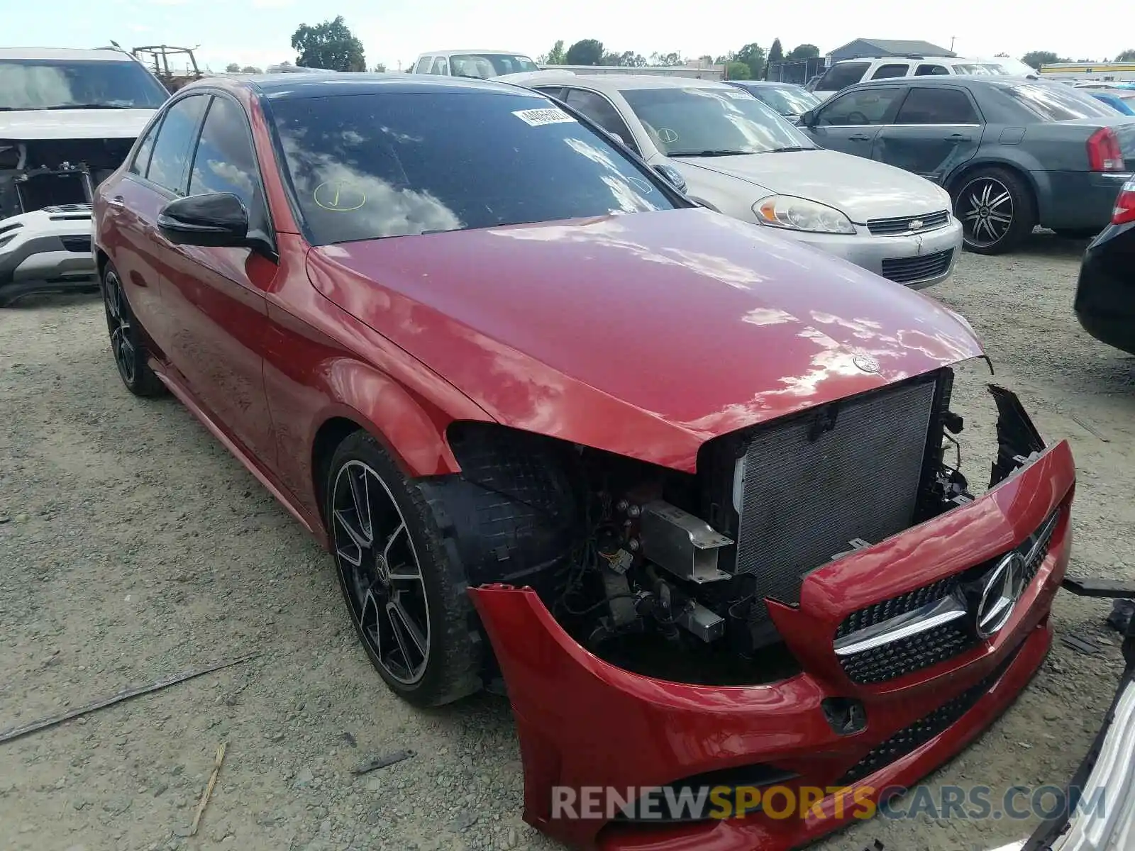 1 Photograph of a damaged car 55SWF8DB3KU305126 MERCEDES-BENZ C CLASS 2019