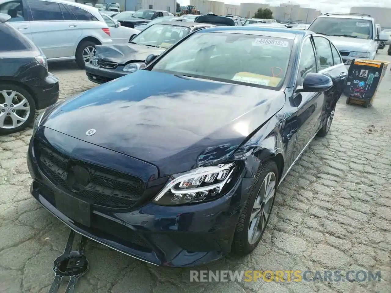 2 Photograph of a damaged car 55SWF8DB3KU309662 MERCEDES-BENZ C-CLASS 2019