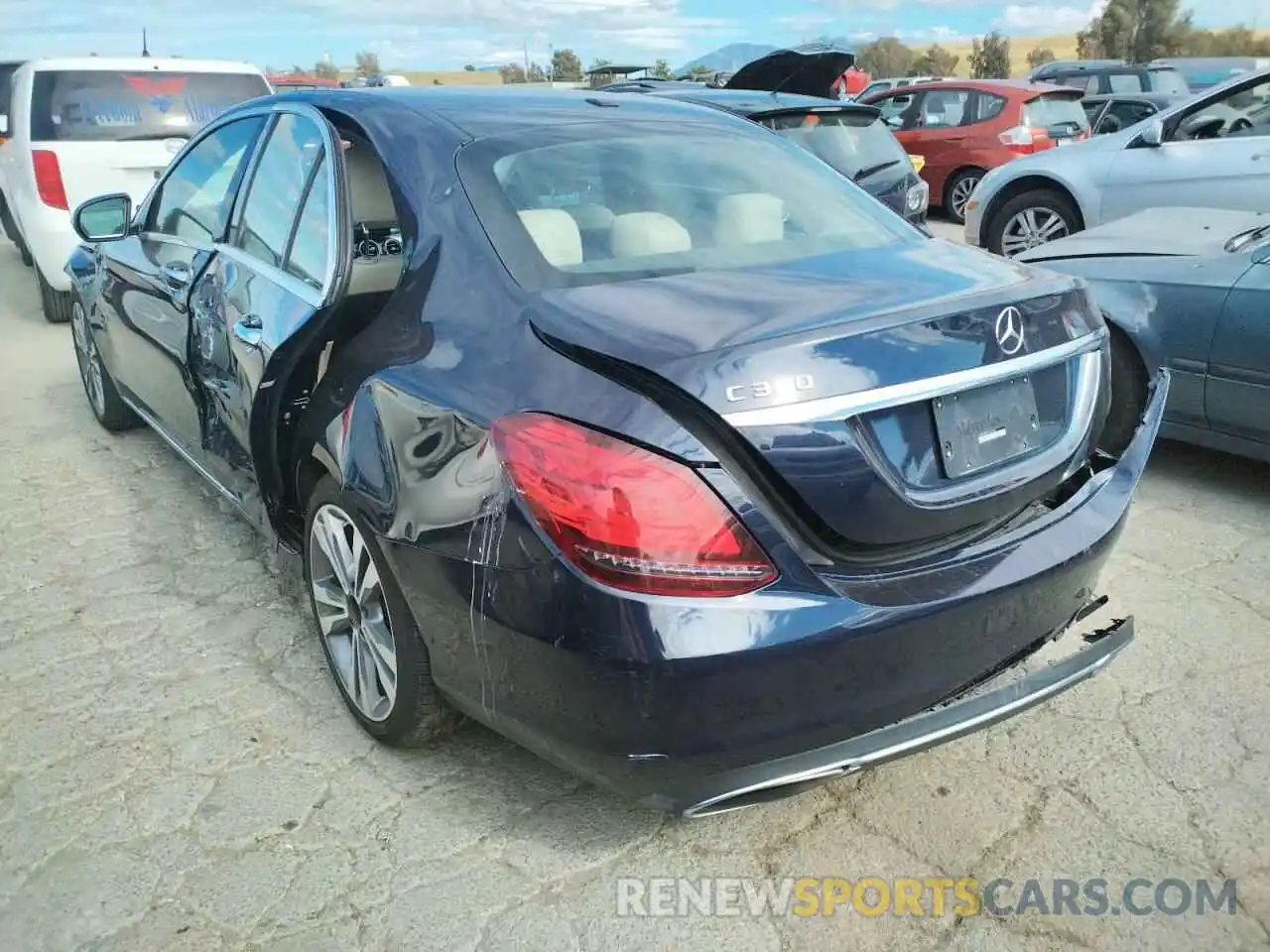 3 Photograph of a damaged car 55SWF8DB3KU309662 MERCEDES-BENZ C-CLASS 2019