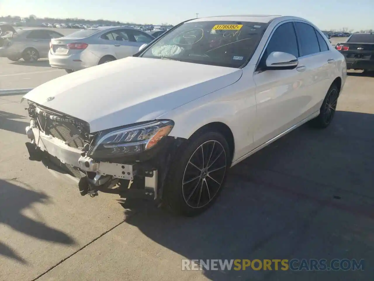 2 Photograph of a damaged car 55SWF8DB3KU310990 MERCEDES-BENZ C-CLASS 2019