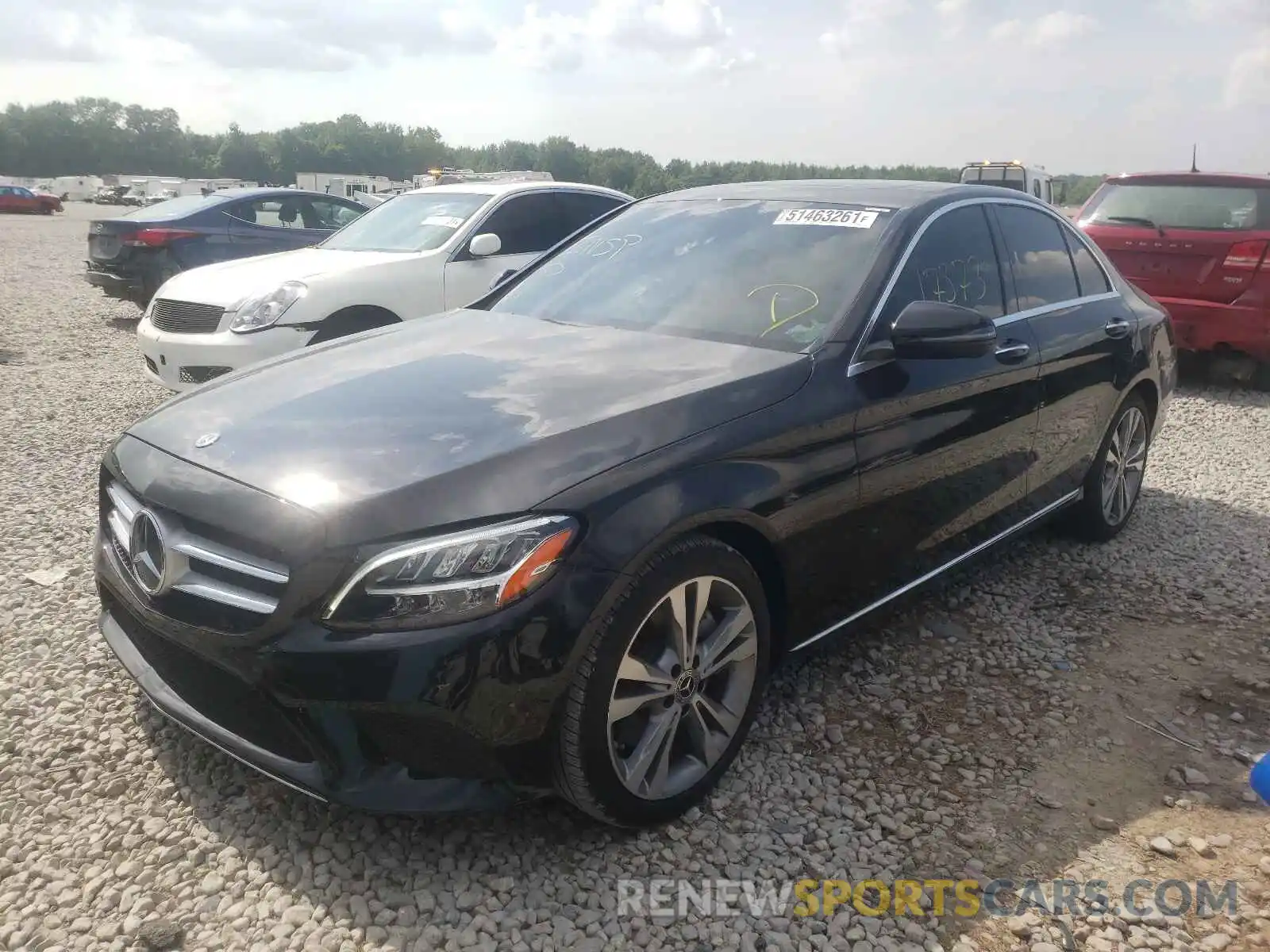 2 Photograph of a damaged car 55SWF8DB3KU313291 MERCEDES-BENZ C-CLASS 2019