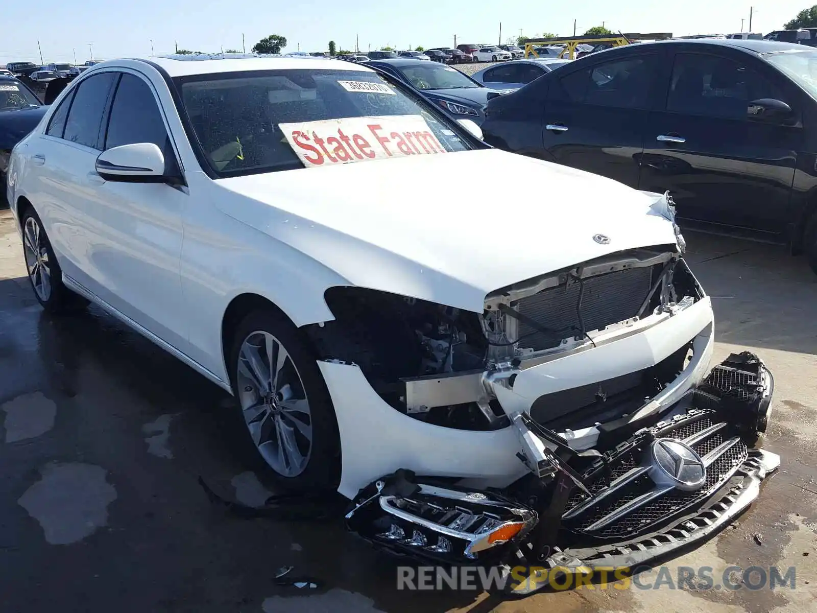 1 Photograph of a damaged car 55SWF8DB3KU314490 MERCEDES-BENZ C CLASS 2019