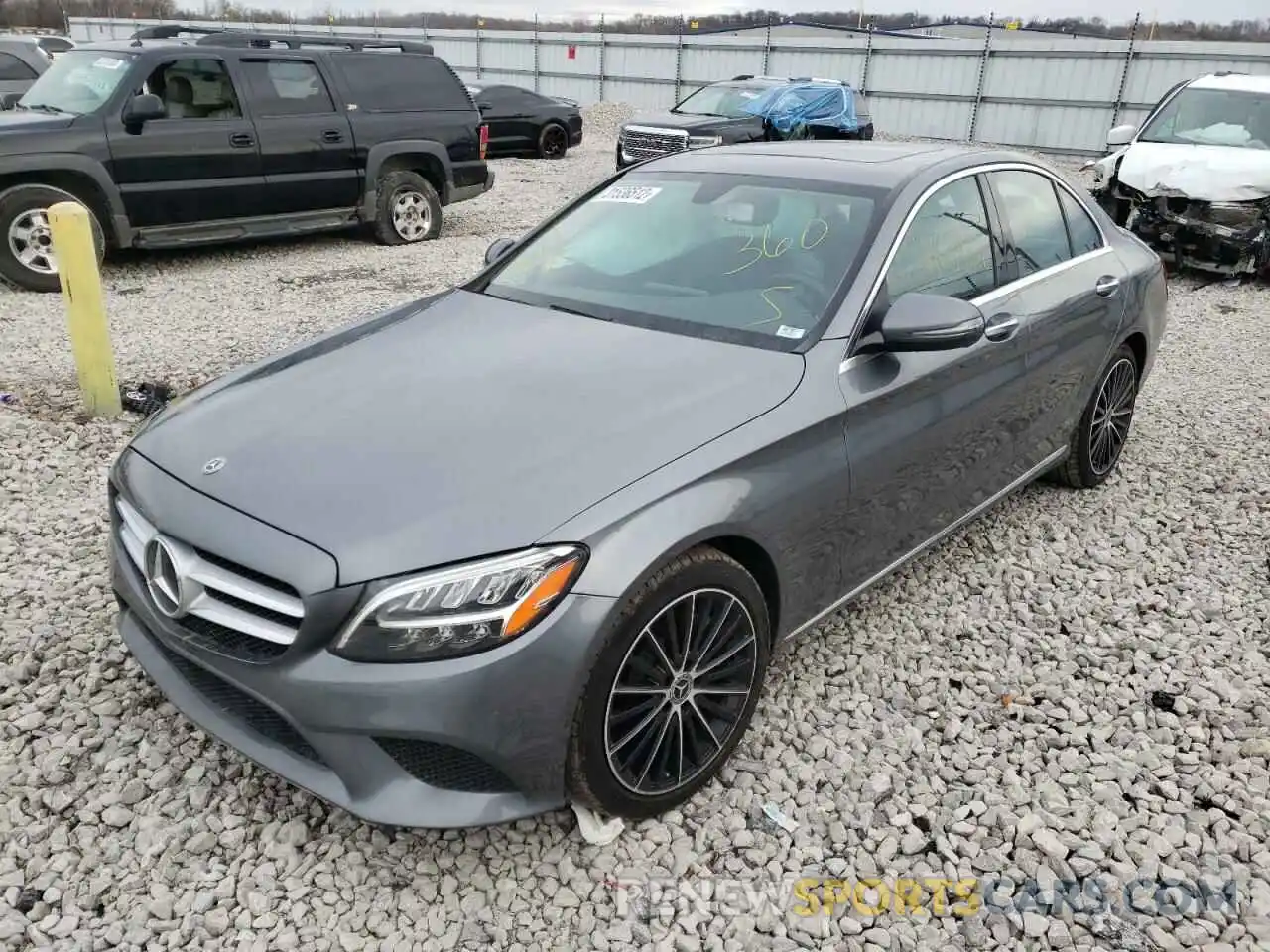 2 Photograph of a damaged car 55SWF8DB3KU314991 MERCEDES-BENZ C-CLASS 2019