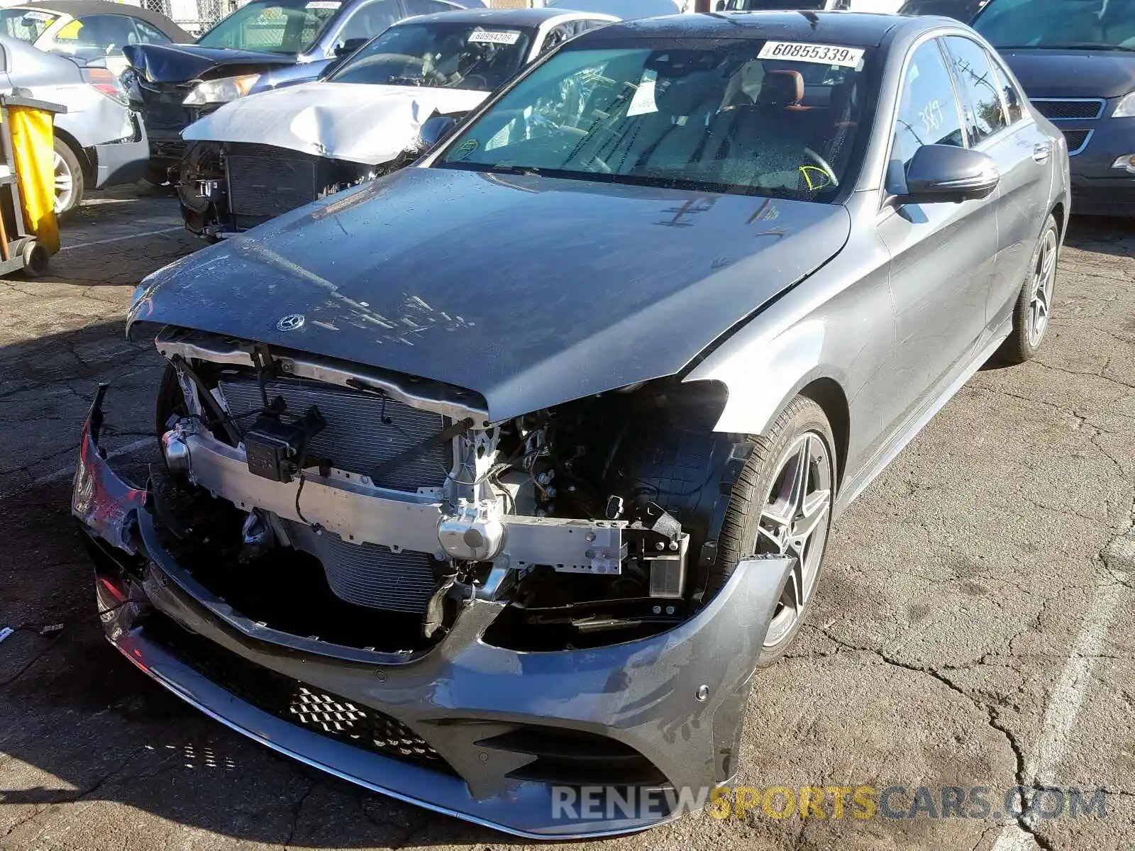 2 Photograph of a damaged car 55SWF8DB3KU318779 MERCEDES-BENZ C CLASS 2019