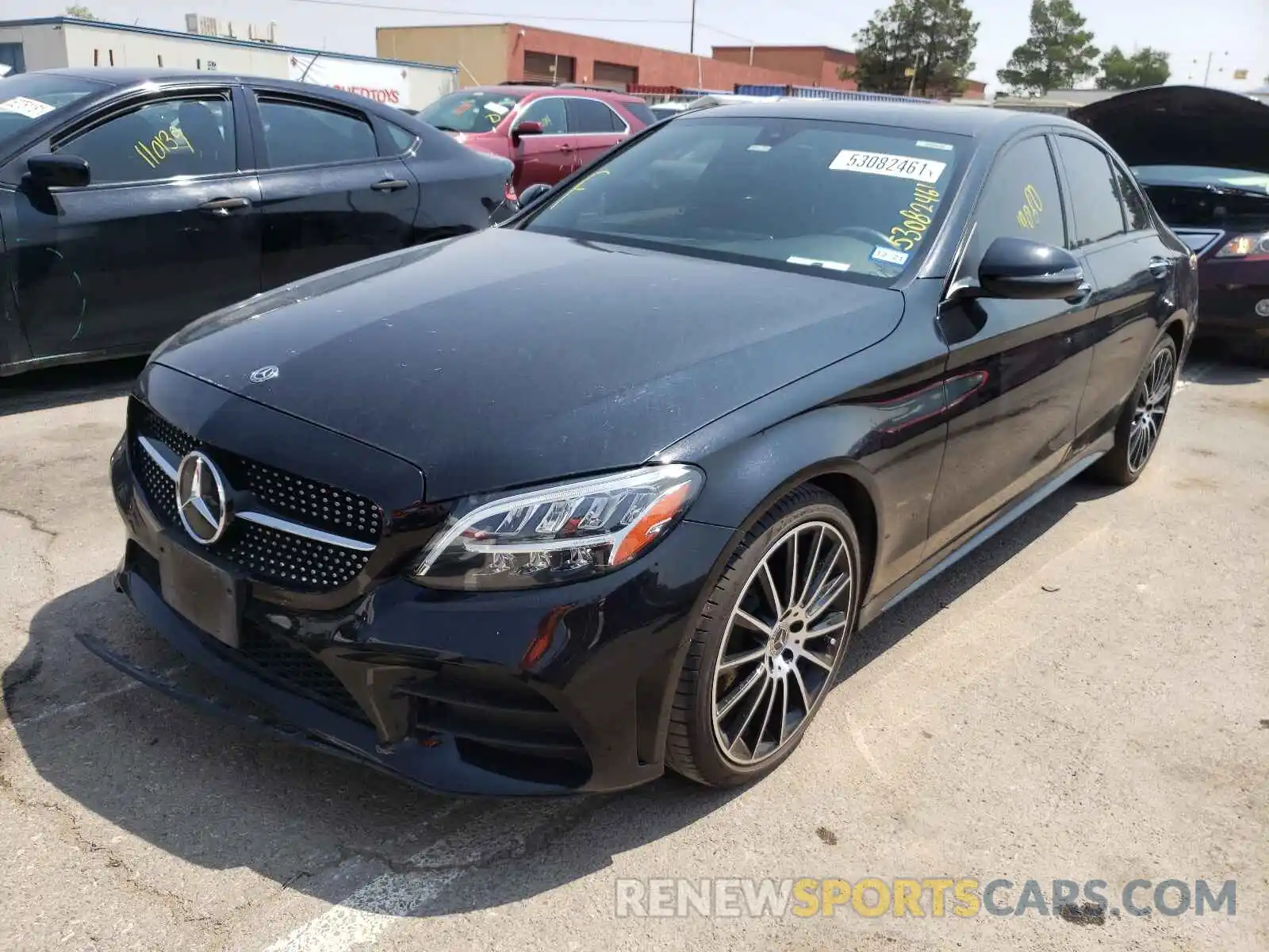 2 Photograph of a damaged car 55SWF8DB3KU322430 MERCEDES-BENZ C-CLASS 2019