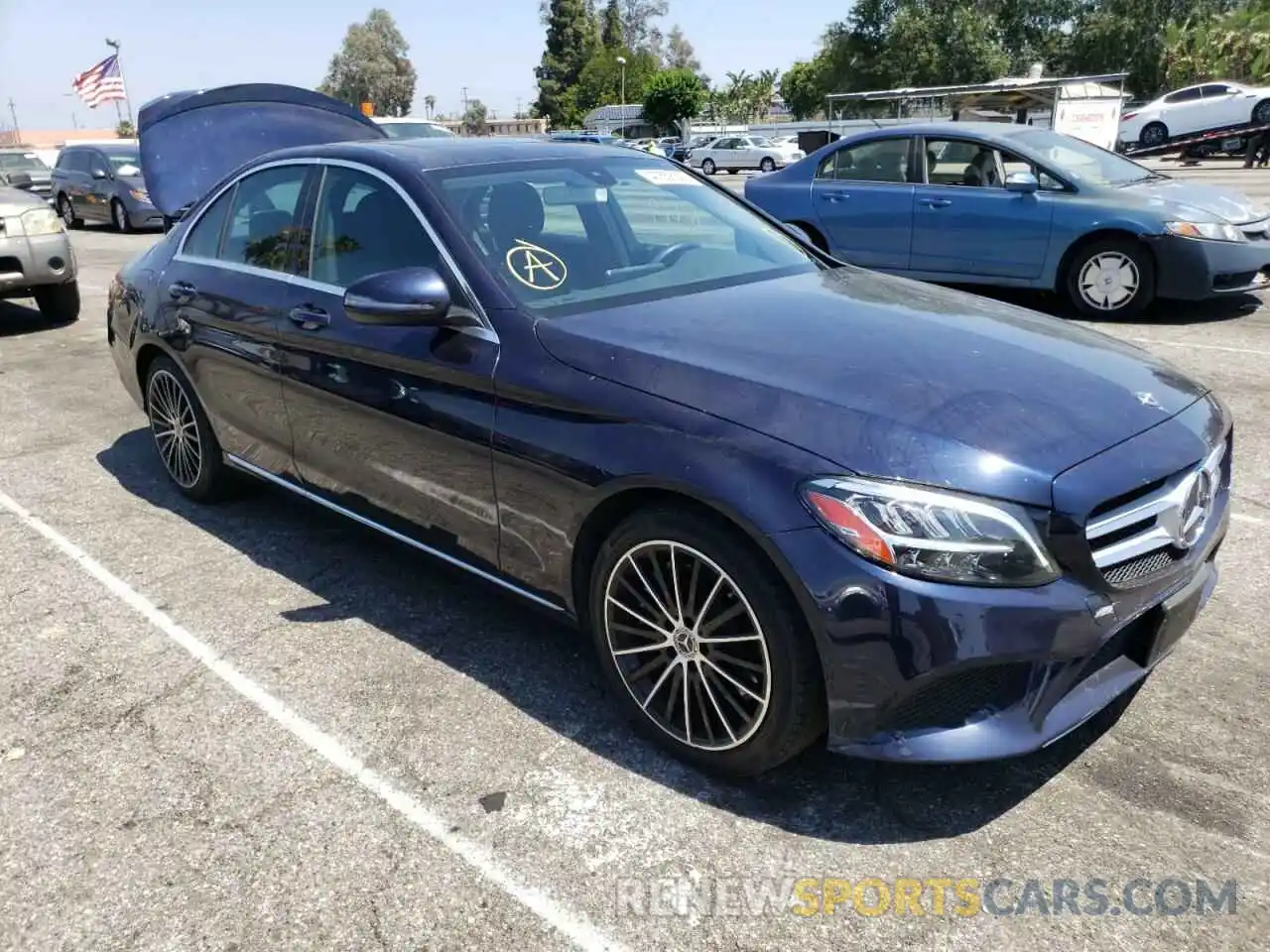 1 Photograph of a damaged car 55SWF8DB4KU286280 MERCEDES-BENZ C-CLASS 2019