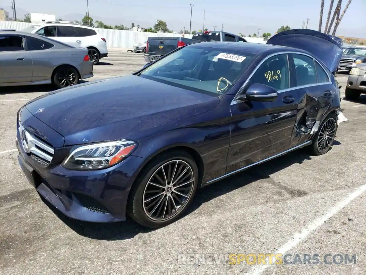 2 Photograph of a damaged car 55SWF8DB4KU286280 MERCEDES-BENZ C-CLASS 2019