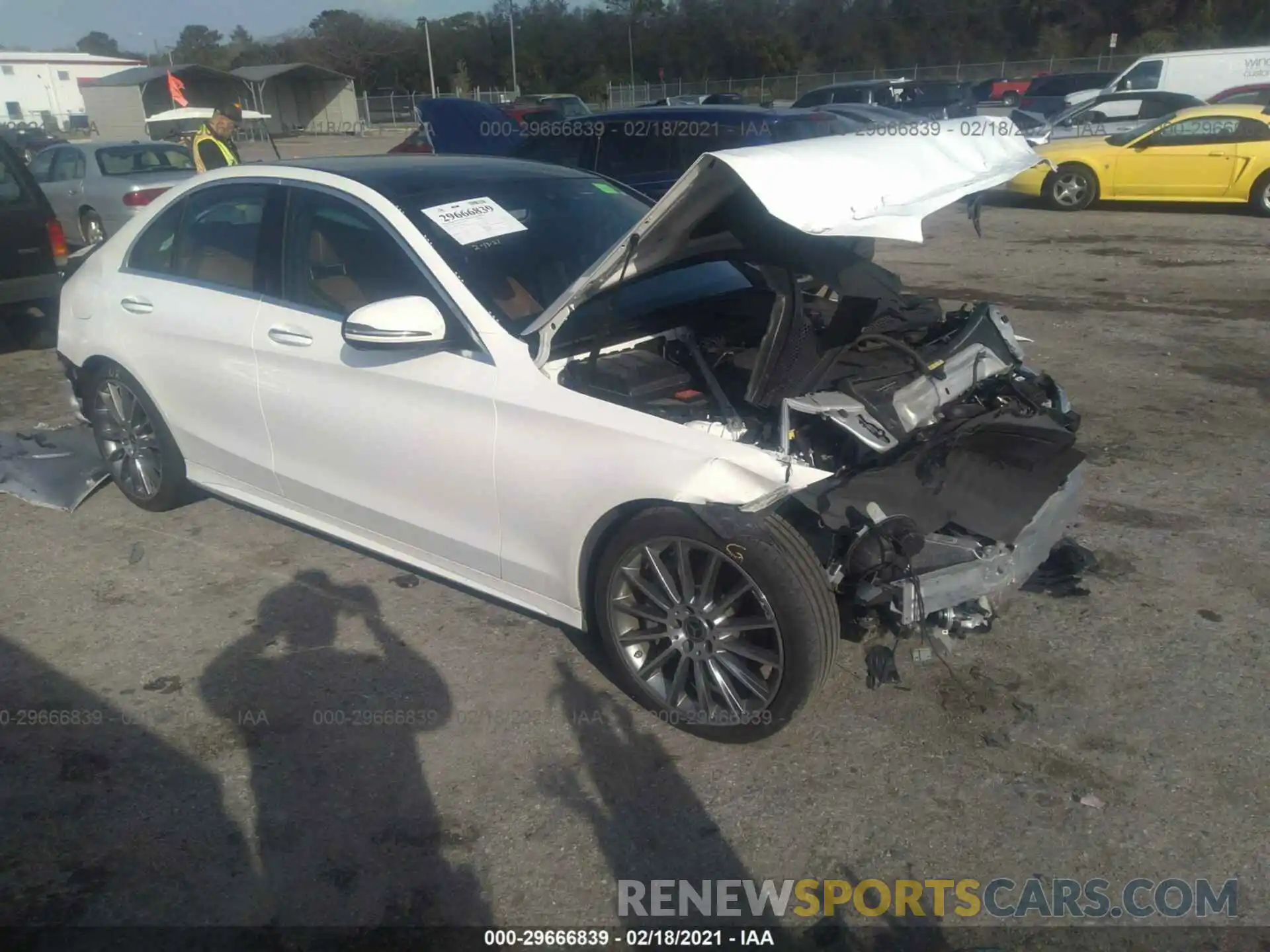 1 Photograph of a damaged car 55SWF8DB4KU287834 MERCEDES-BENZ C-CLASS 2019