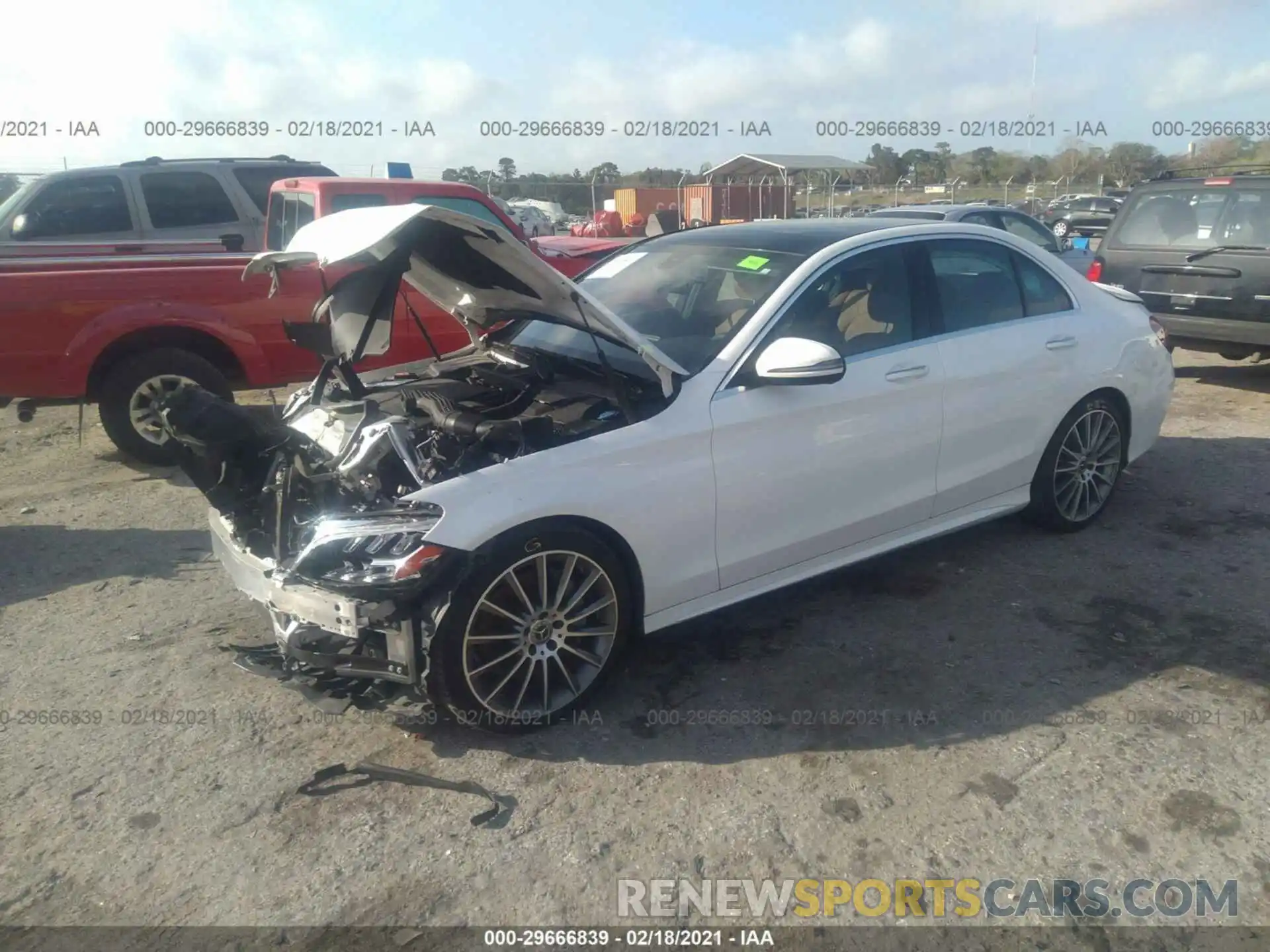 2 Photograph of a damaged car 55SWF8DB4KU287834 MERCEDES-BENZ C-CLASS 2019