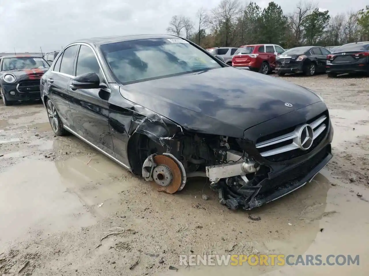 1 Photograph of a damaged car 55SWF8DB4KU288028 MERCEDES-BENZ C-CLASS 2019