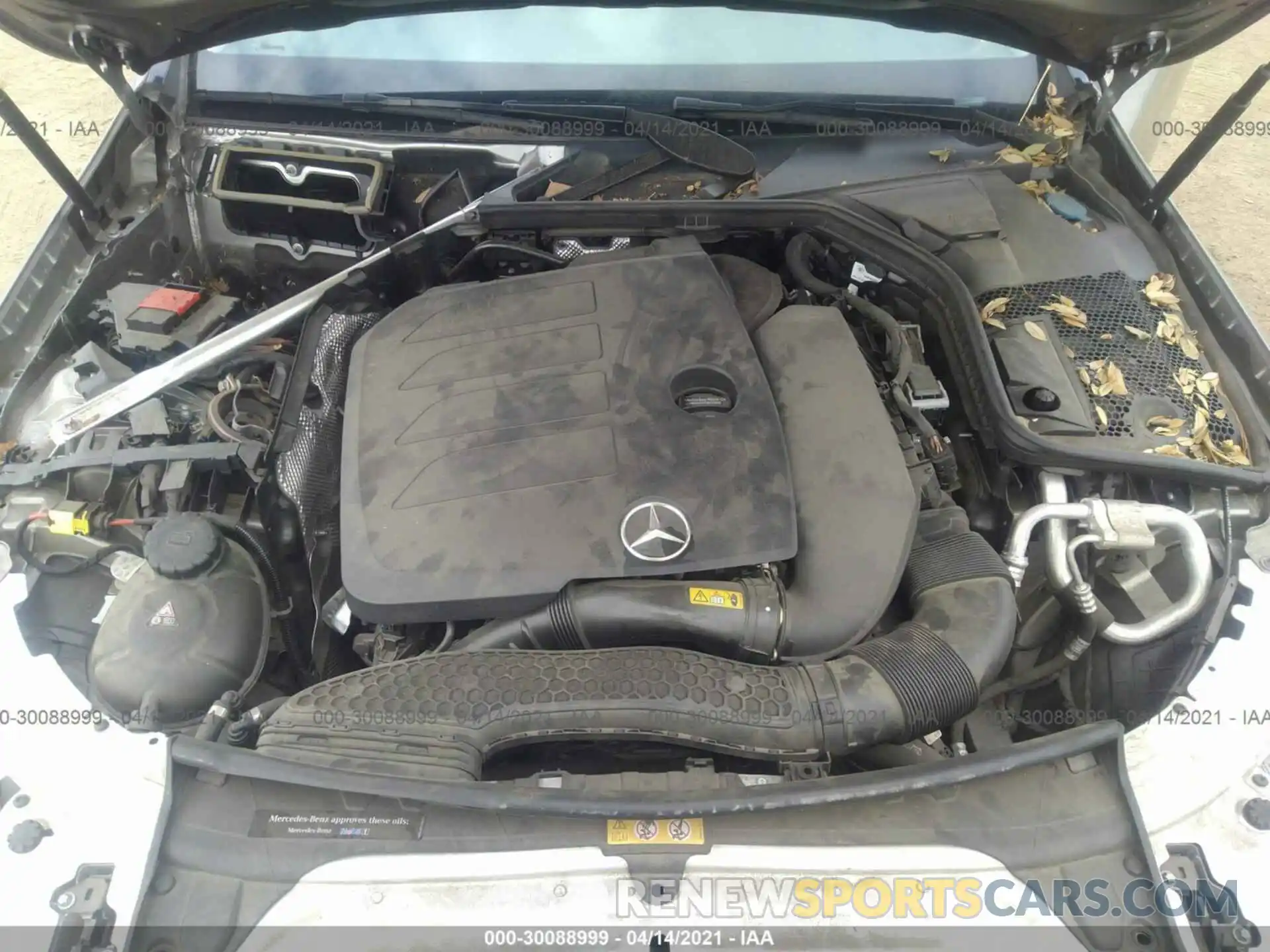 10 Photograph of a damaged car 55SWF8DB4KU288496 MERCEDES-BENZ C-CLASS 2019