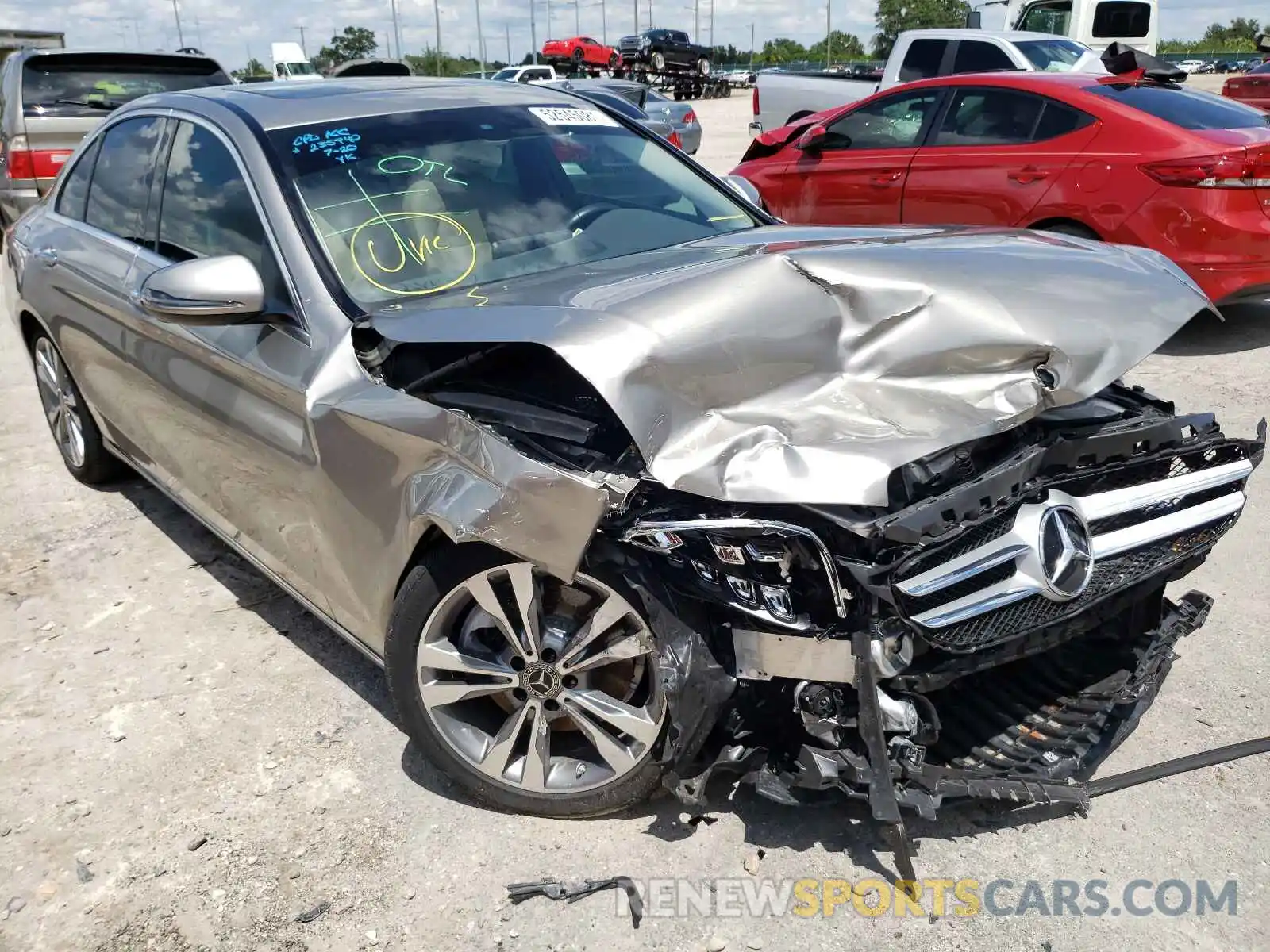 1 Photograph of a damaged car 55SWF8DB4KU290930 MERCEDES-BENZ C-CLASS 2019