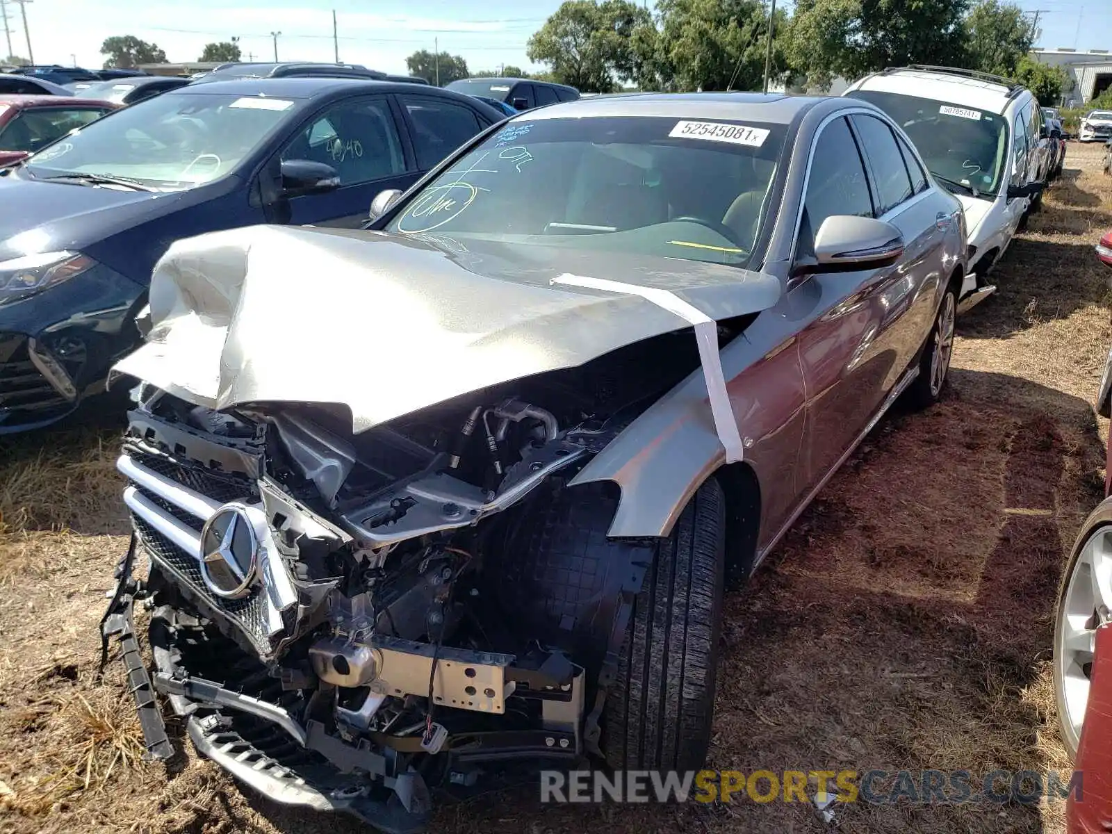 2 Photograph of a damaged car 55SWF8DB4KU290930 MERCEDES-BENZ C-CLASS 2019