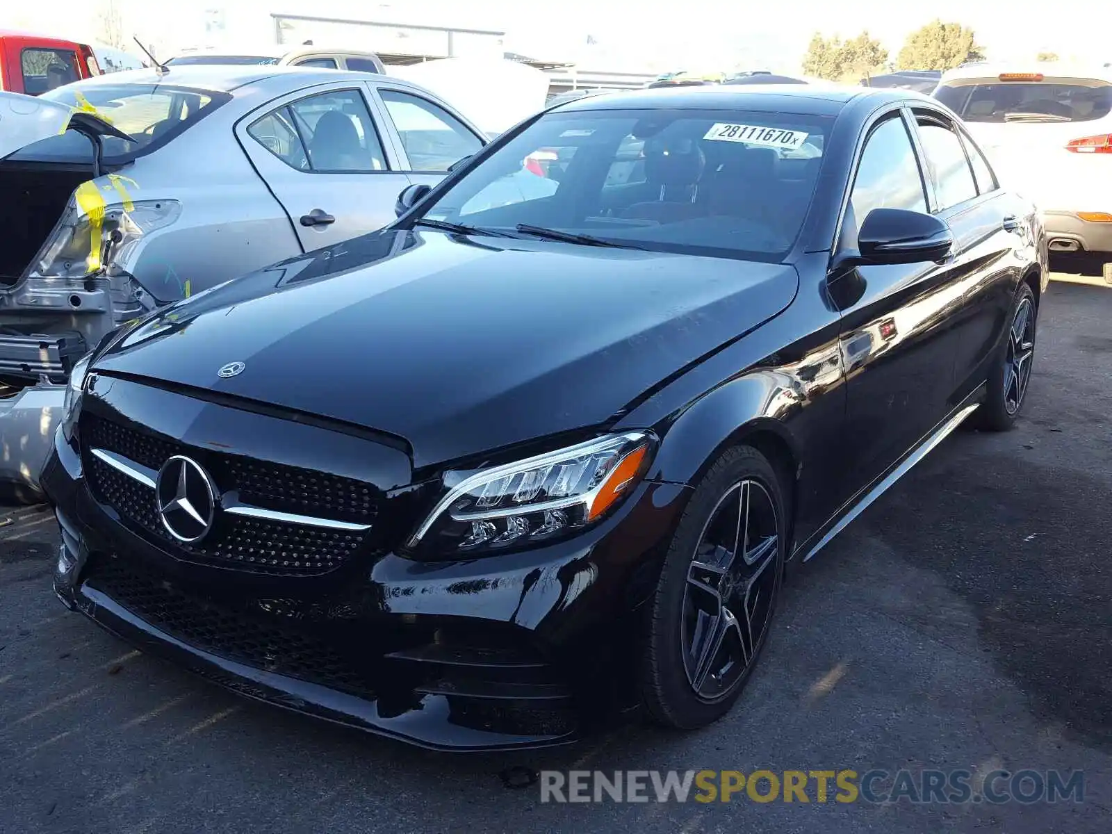 2 Photograph of a damaged car 55SWF8DB4KU292242 MERCEDES-BENZ C CLASS 2019