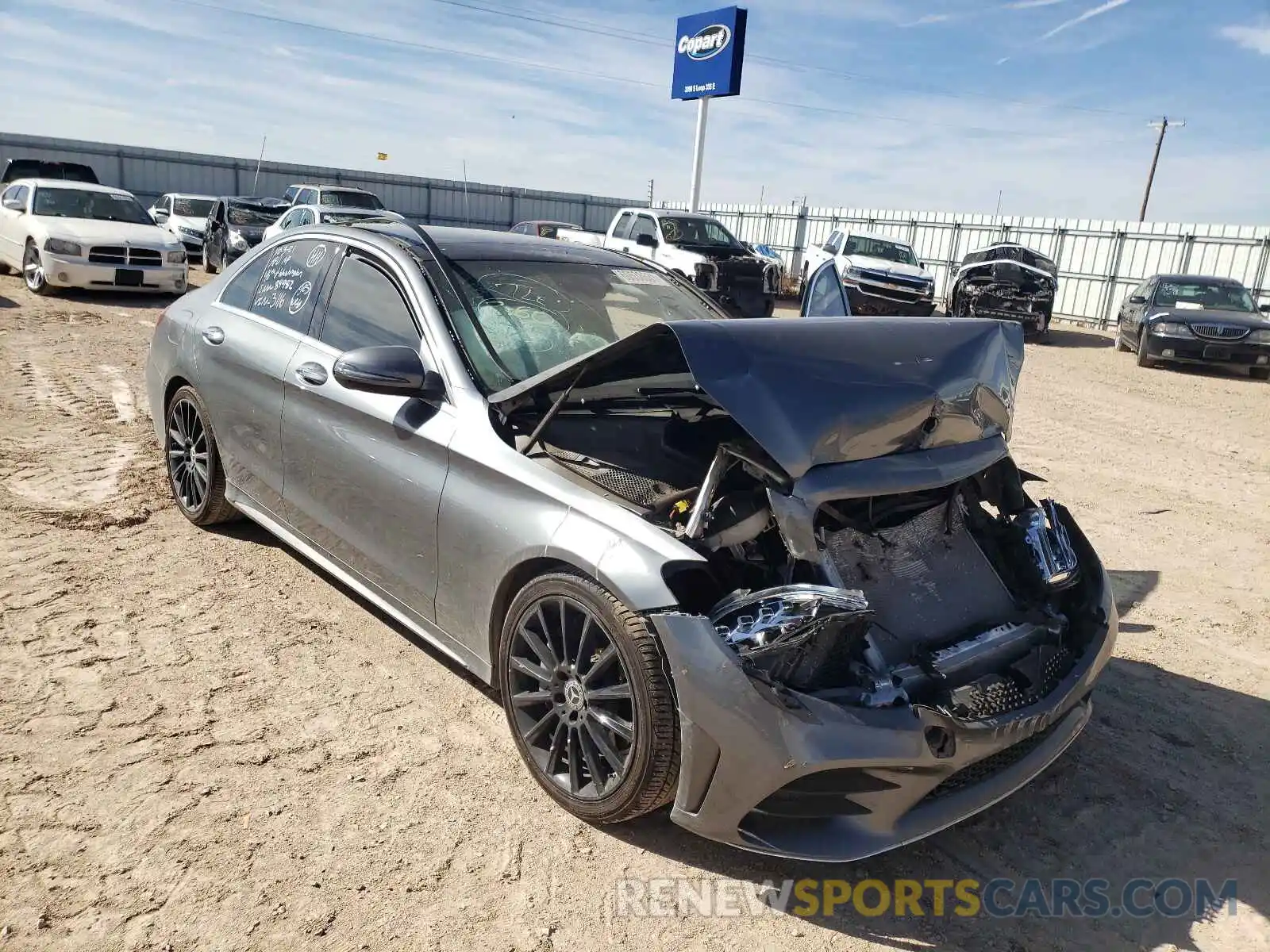 1 Photograph of a damaged car 55SWF8DB4KU293116 MERCEDES-BENZ C-CLASS 2019