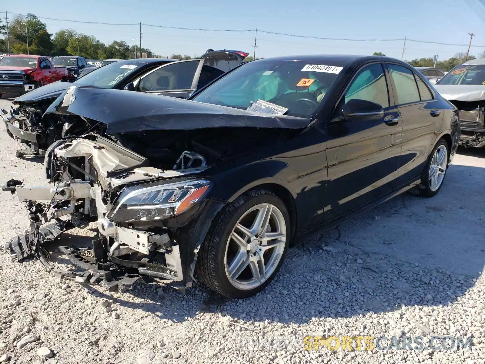 2 Photograph of a damaged car 55SWF8DB4KU295951 MERCEDES-BENZ C-CLASS 2019