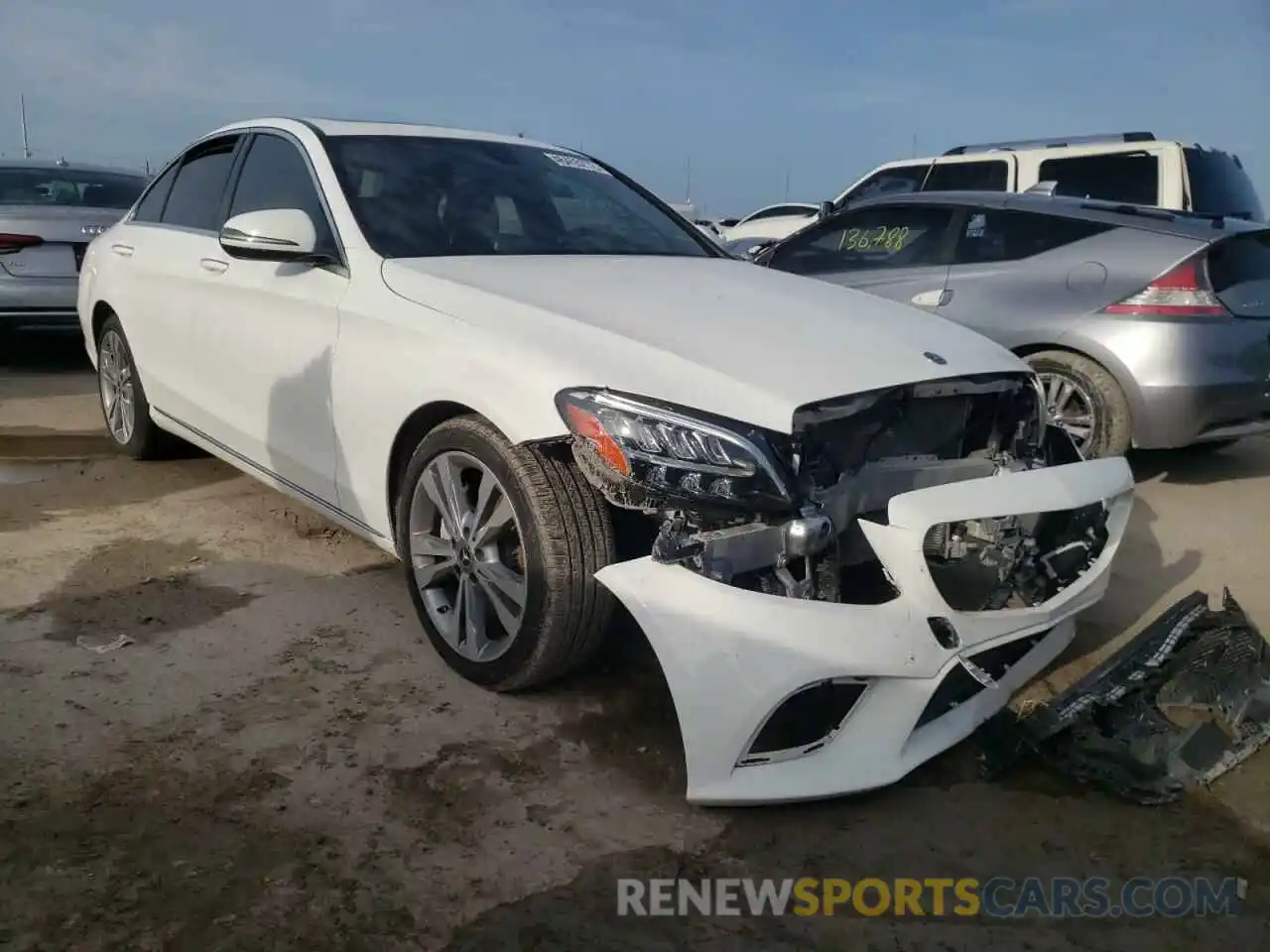 1 Photograph of a damaged car 55SWF8DB4KU297926 MERCEDES-BENZ C-CLASS 2019