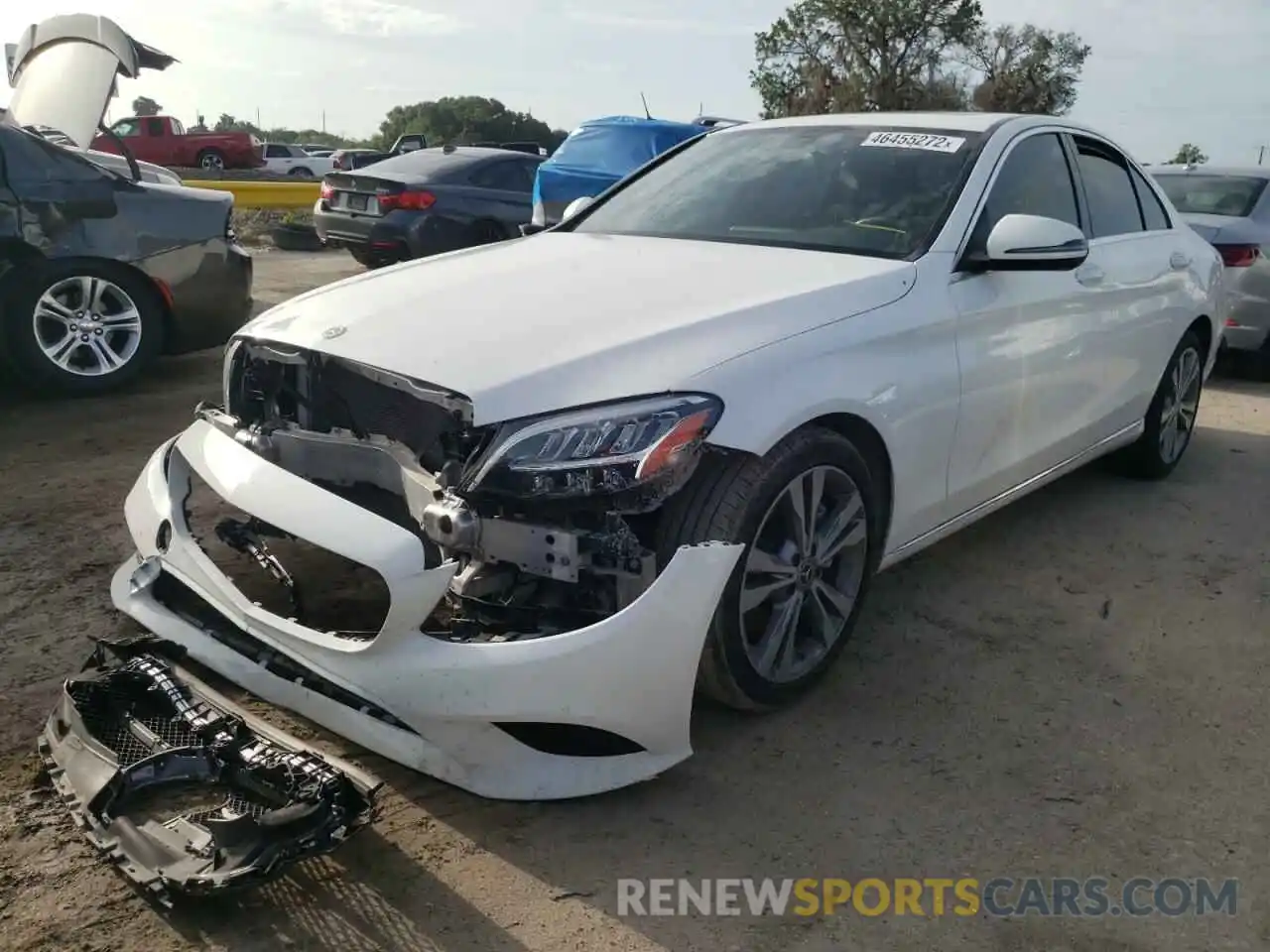 2 Photograph of a damaged car 55SWF8DB4KU297926 MERCEDES-BENZ C-CLASS 2019