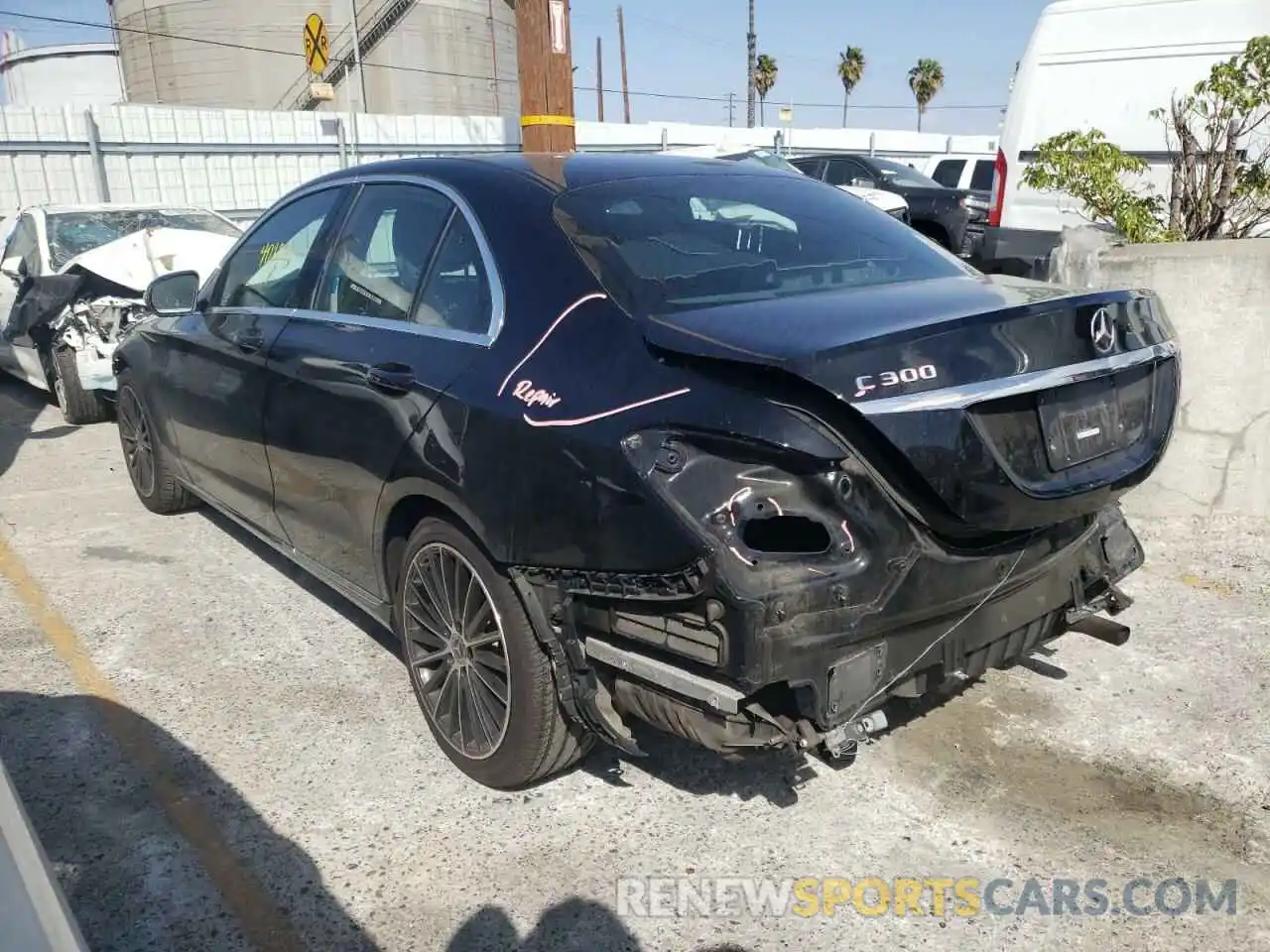 3 Photograph of a damaged car 55SWF8DB4KU299837 MERCEDES-BENZ C-CLASS 2019