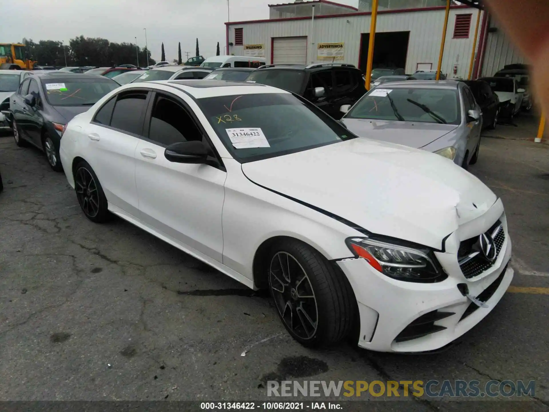 1 Photograph of a damaged car 55SWF8DB4KU303515 MERCEDES-BENZ C-CLASS 2019