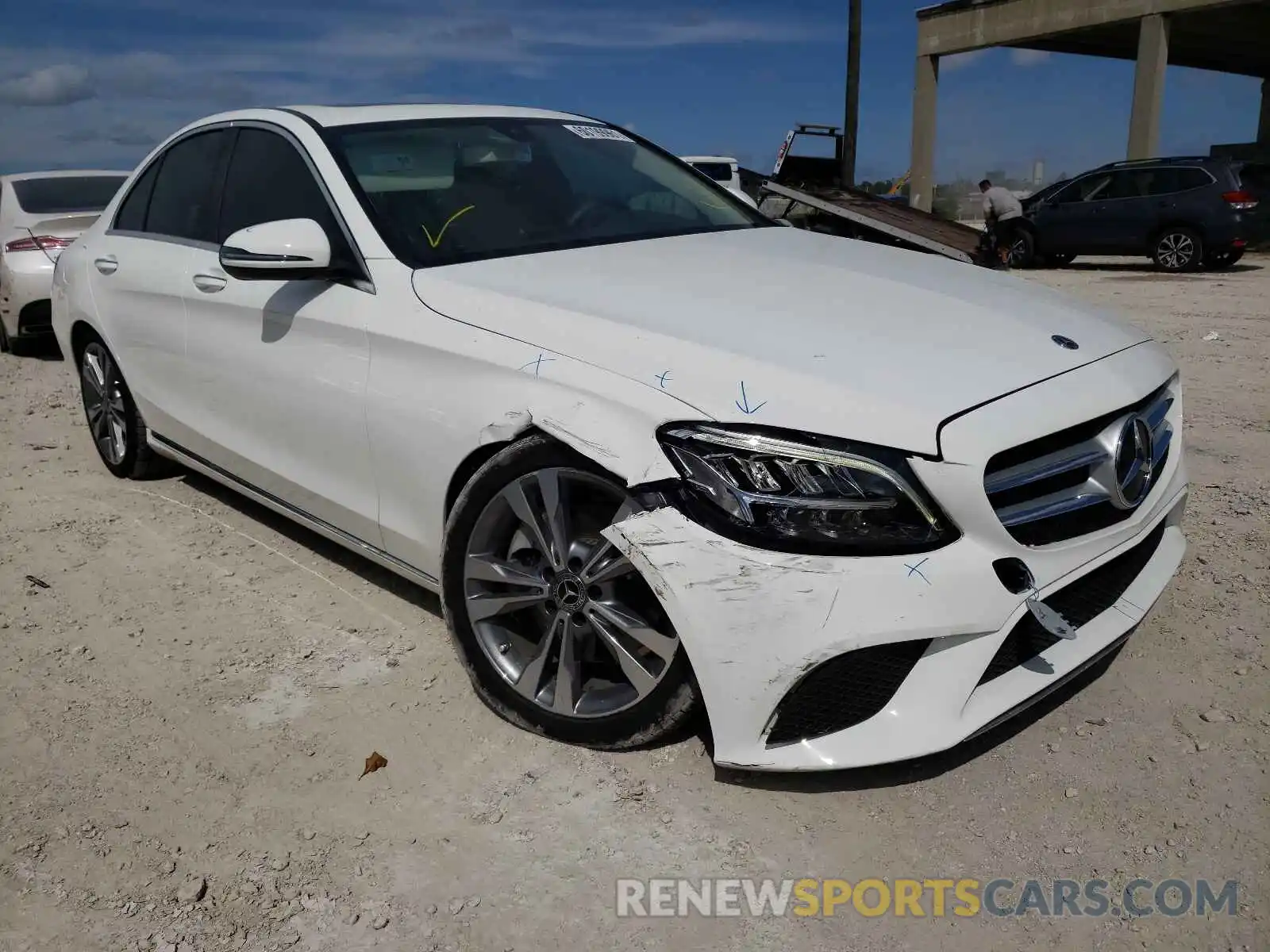 1 Photograph of a damaged car 55SWF8DB4KU308309 MERCEDES-BENZ C-CLASS 2019