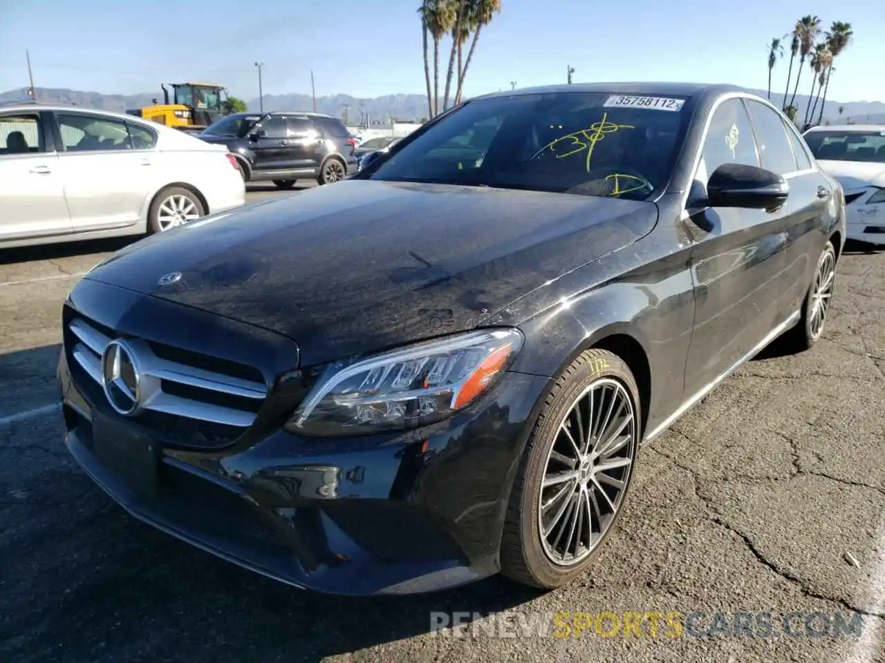 2 Photograph of a damaged car 55SWF8DB4KU308648 MERCEDES-BENZ C-CLASS 2019