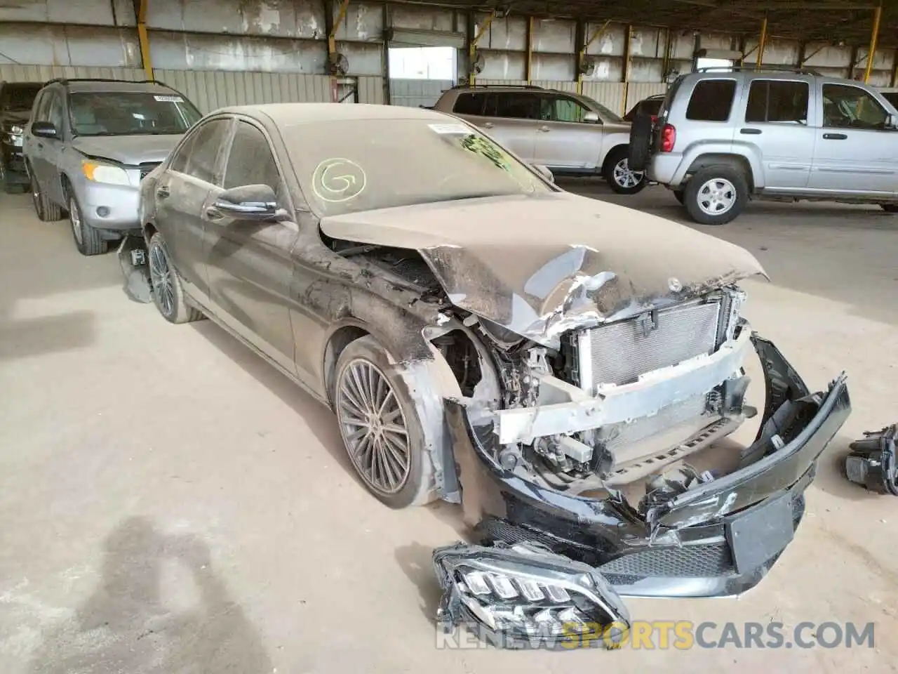 1 Photograph of a damaged car 55SWF8DB4KU309685 MERCEDES-BENZ C-CLASS 2019