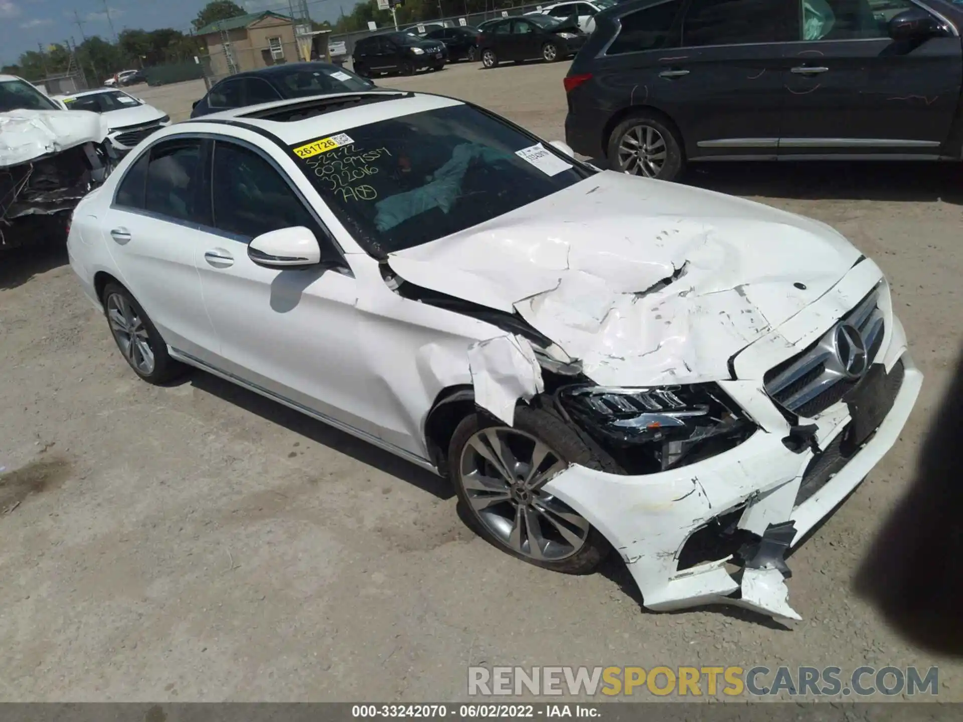 1 Photograph of a damaged car 55SWF8DB4KU322016 MERCEDES-BENZ C-CLASS 2019