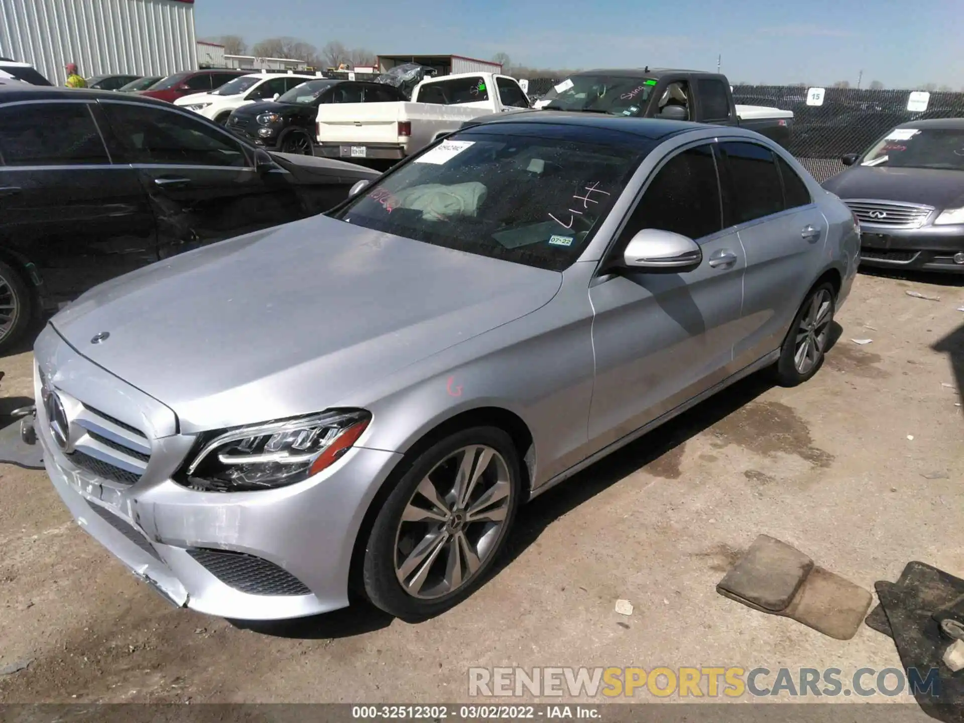 1 Photograph of a damaged car 55SWF8DB4KU322176 MERCEDES-BENZ C-CLASS 2019