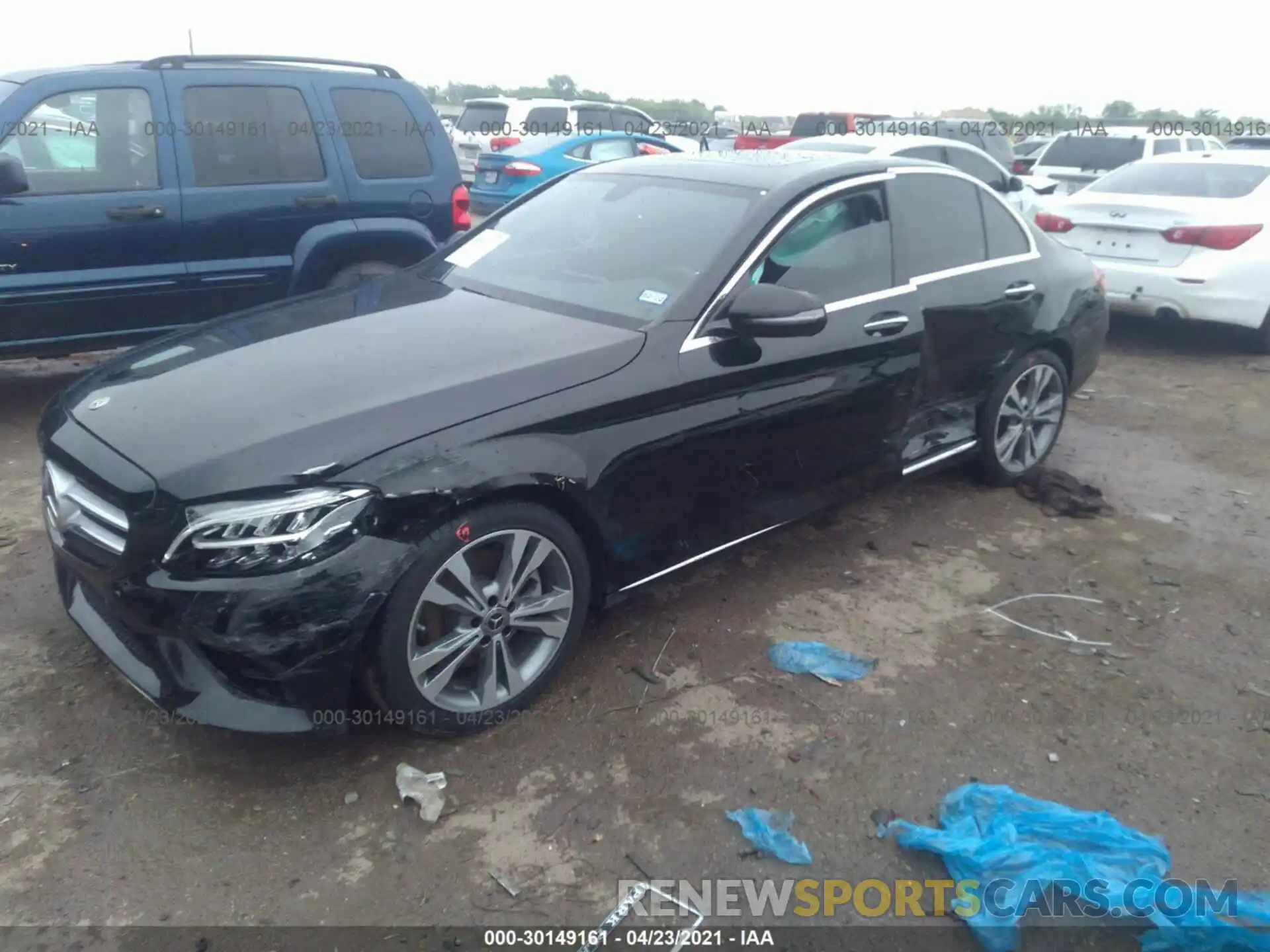 2 Photograph of a damaged car 55SWF8DB5KU284764 MERCEDES-BENZ C-CLASS 2019