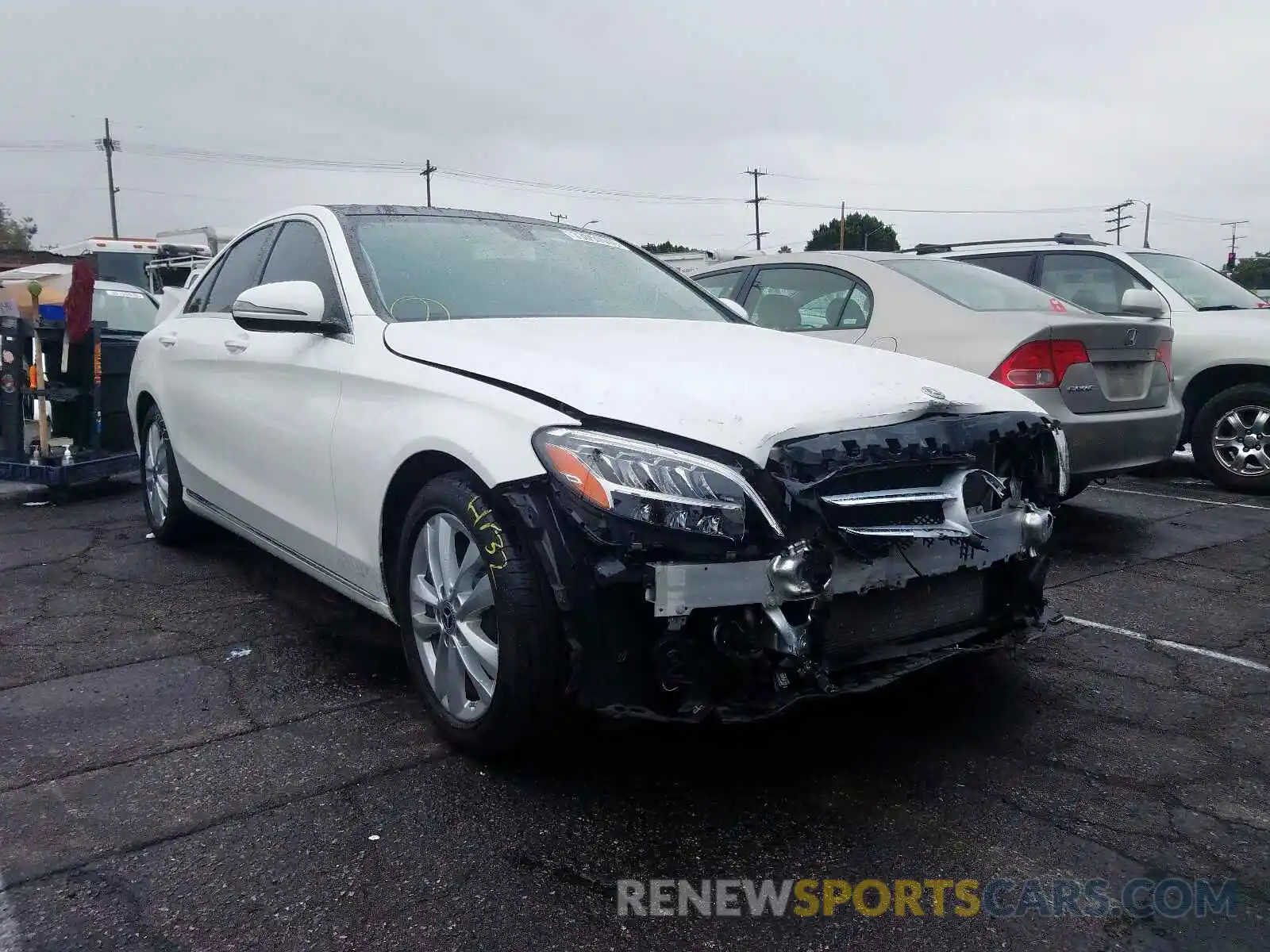 1 Photograph of a damaged car 55SWF8DB5KU291780 MERCEDES-BENZ C CLASS 2019