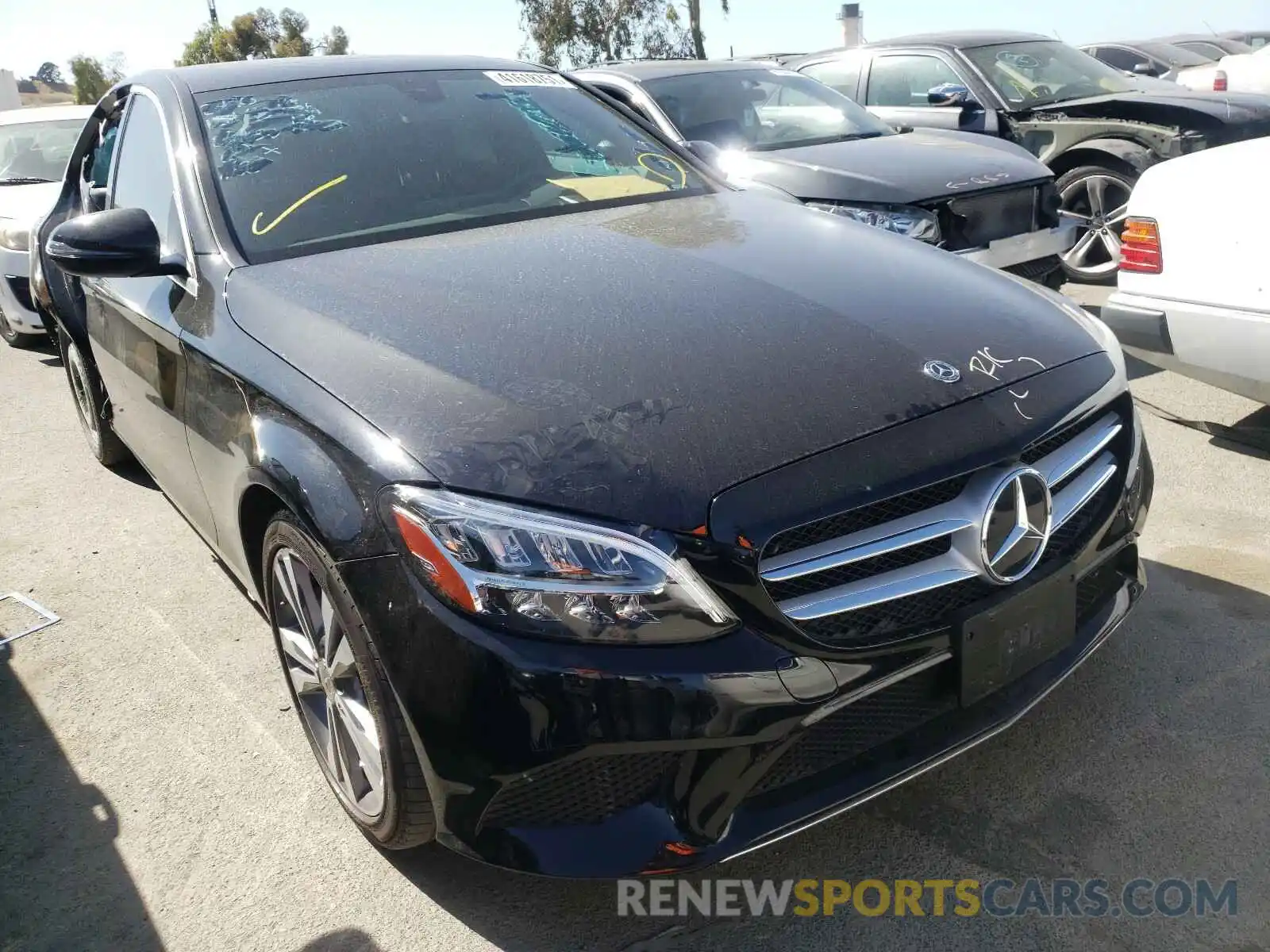 1 Photograph of a damaged car 55SWF8DB5KU291875 MERCEDES-BENZ C CLASS 2019