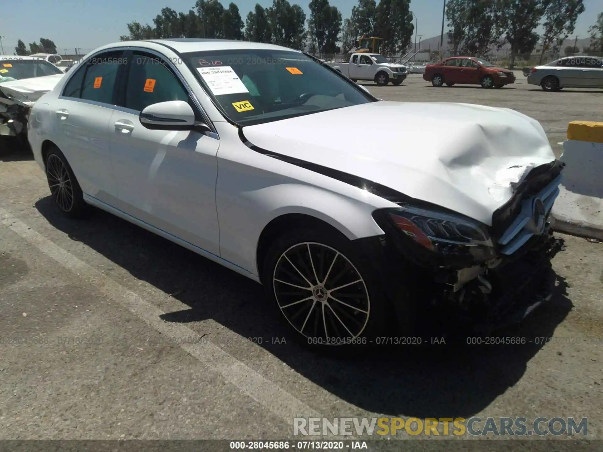 1 Photograph of a damaged car 55SWF8DB5KU293500 MERCEDES-BENZ C-CLASS 2019