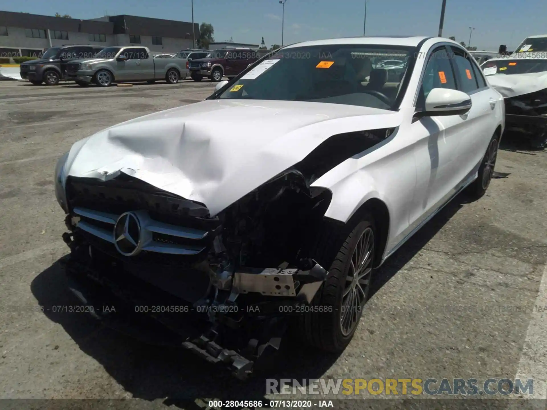 2 Photograph of a damaged car 55SWF8DB5KU293500 MERCEDES-BENZ C-CLASS 2019