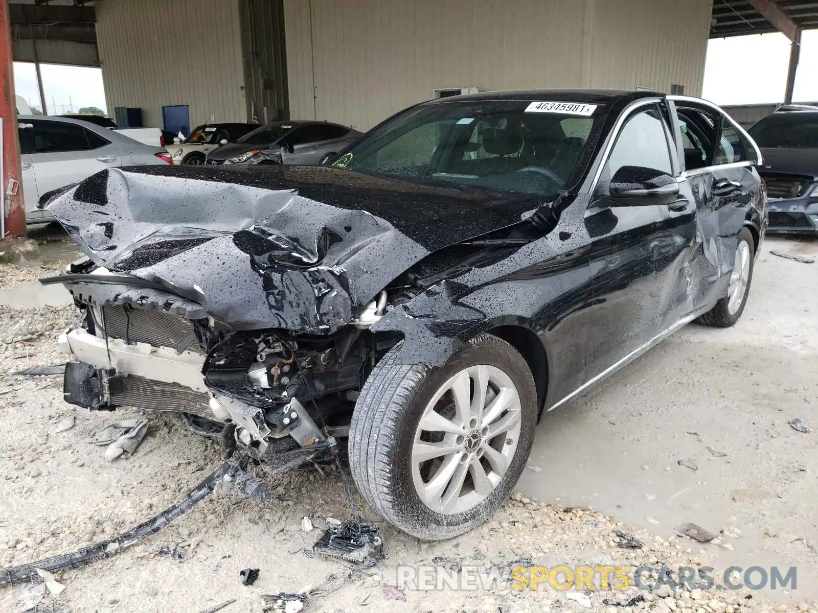 2 Photograph of a damaged car 55SWF8DB5KU294260 MERCEDES-BENZ C CLASS 2019